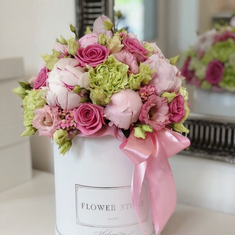 Flowerbox Romantyczny Akcent - kwiaty Flower Store Warszawa