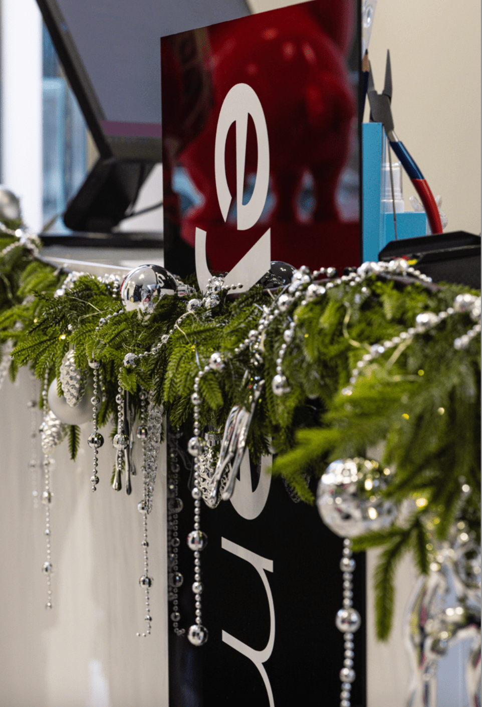 Girlanda Otulona Srebrem - kwiaty Flower Store Warszawa