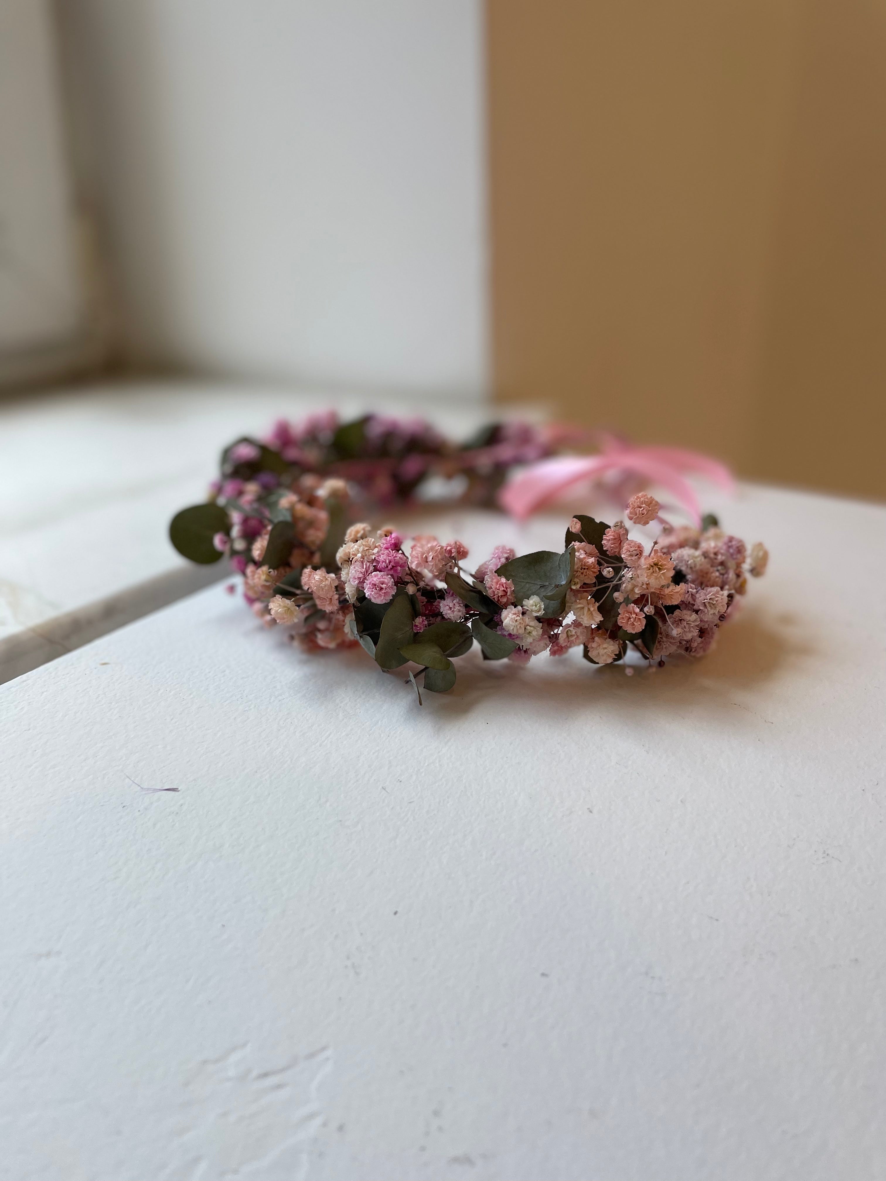 Head wreath - pink
