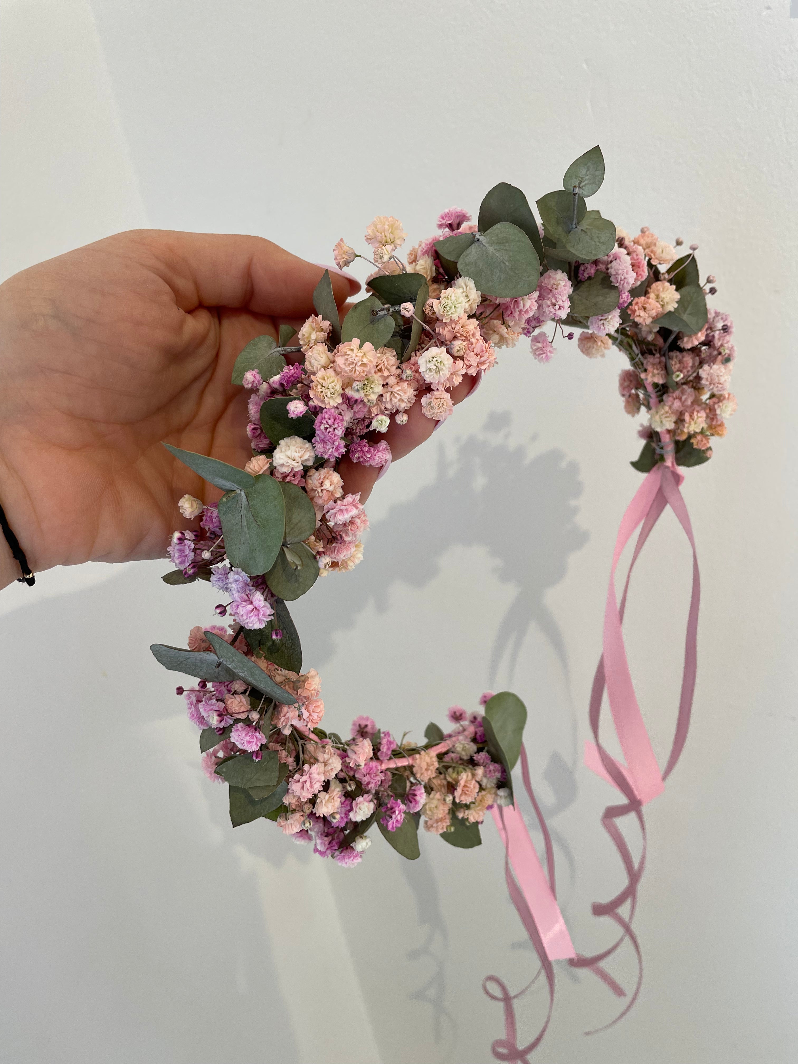 Head wreath - pink