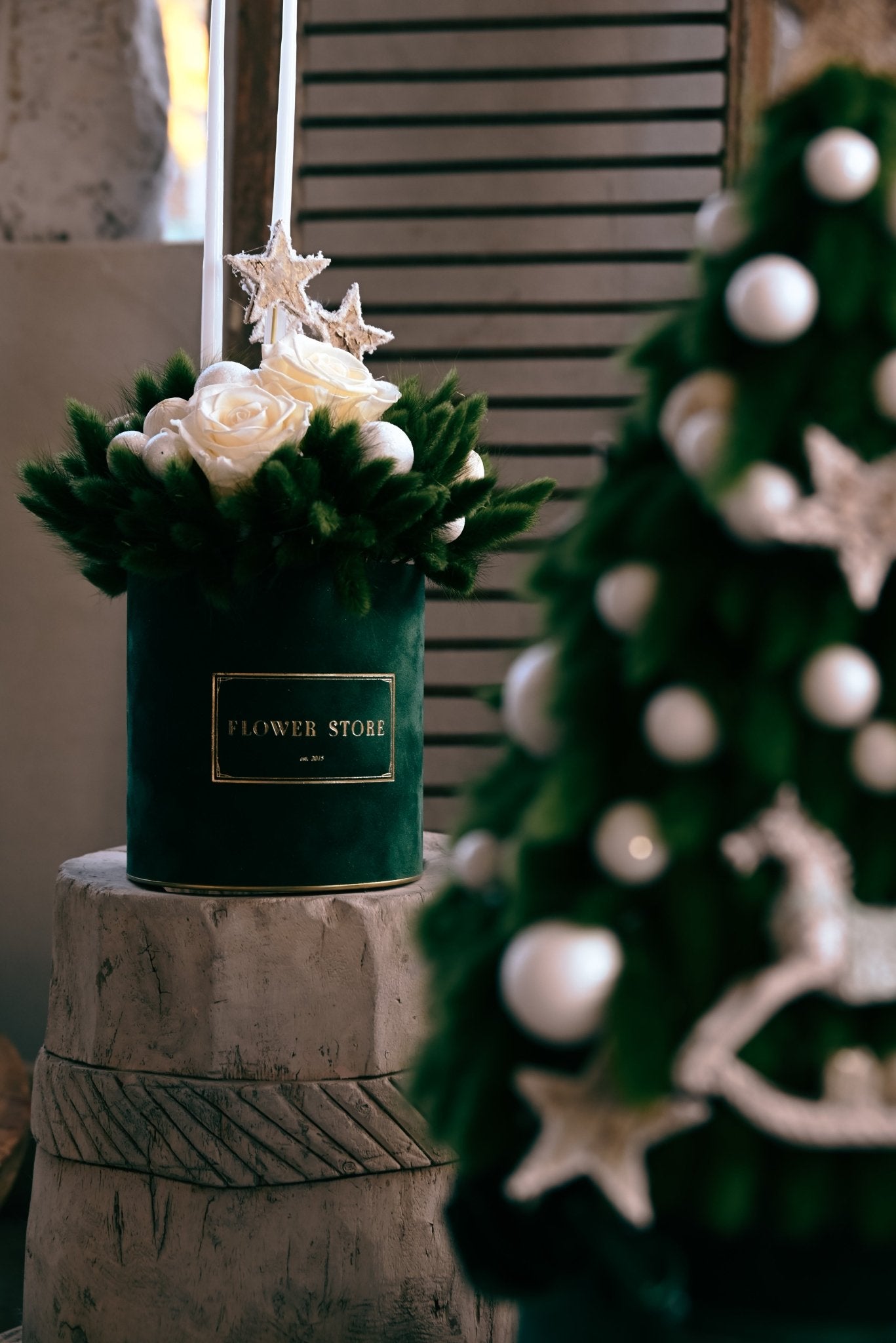 Stroik świąteczny Zielone święta - kwiaty Flower Store Warszawa