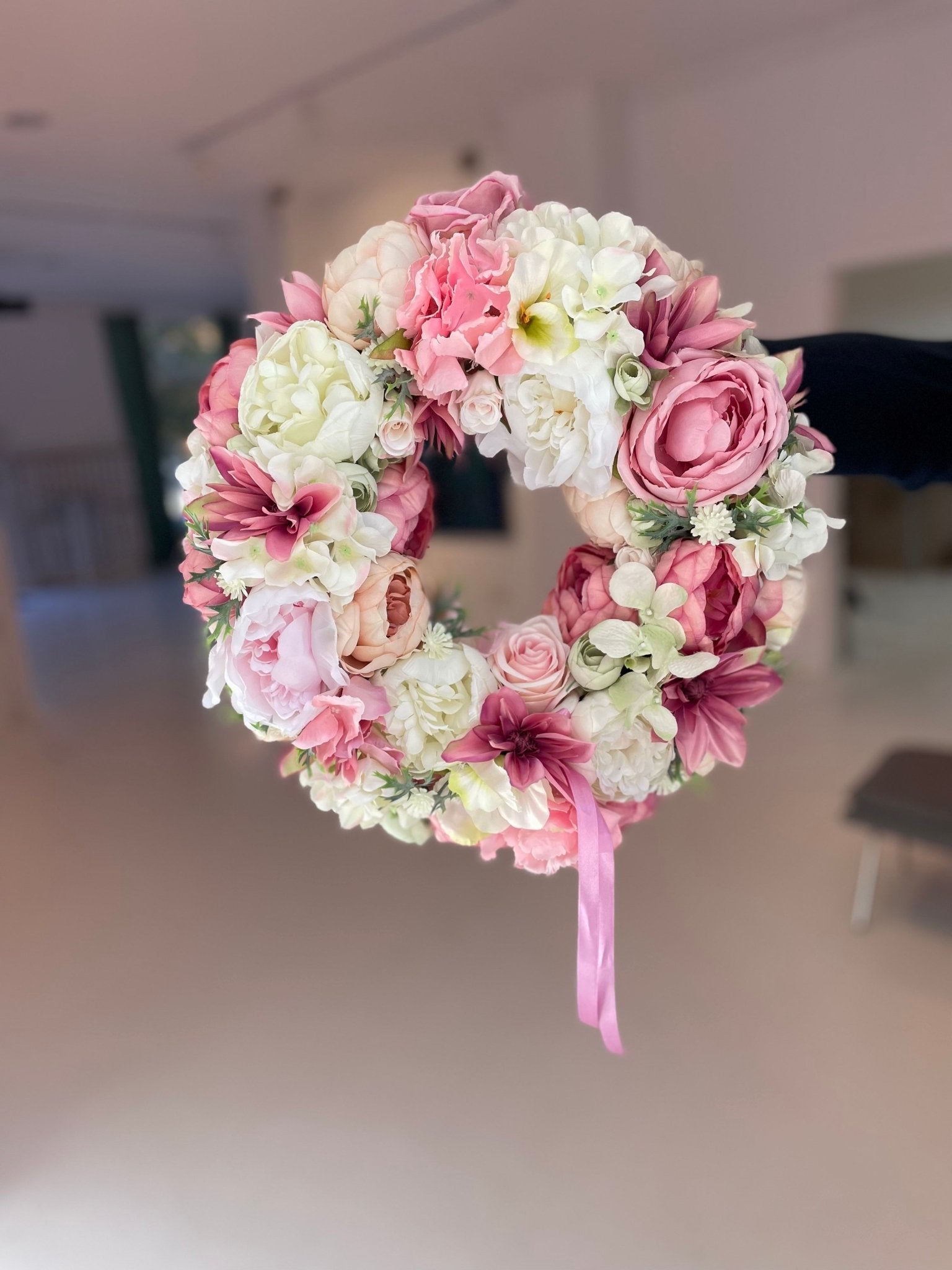 Wianek na drzwi BASICCO - kwiaty Flower Store Warszawa