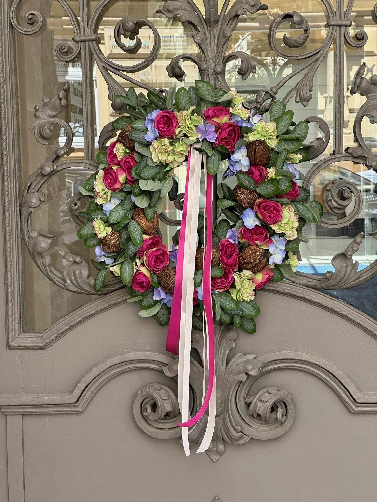 Wianek na drzwi - Dom kwiaty sztuczne - kwiaty Flower Store Warszawa