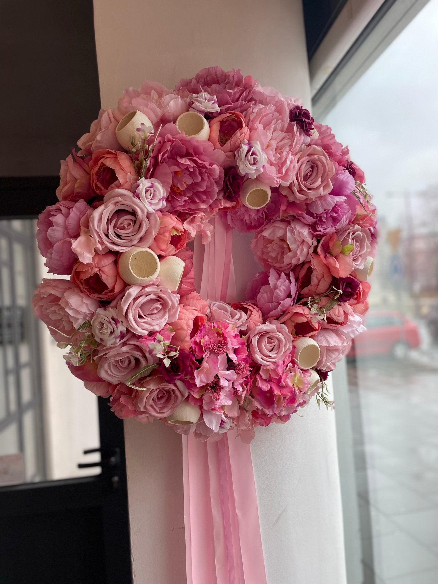 Wianek na drzwi LUCIANO - kwiaty Flower Store Warszawa