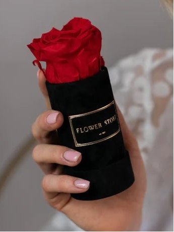 Wieczna róża mini flowerbox - wiele kolorów - kwiaty Flower Store Warszawa