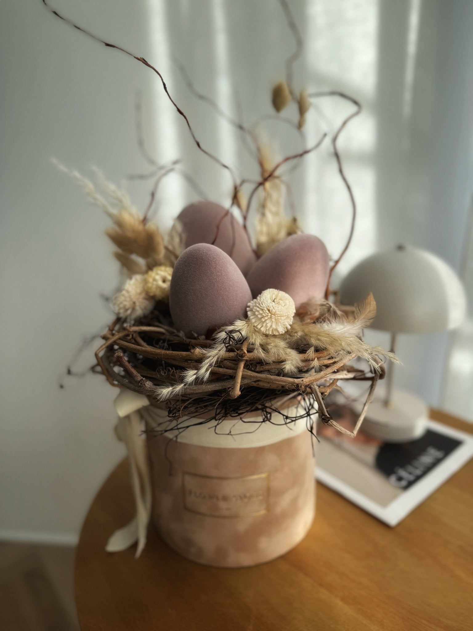 Wiosenna Harmonia Zjawiskowy Flowerbox Wielkanocny - kwiaty Flower Store Warszawa