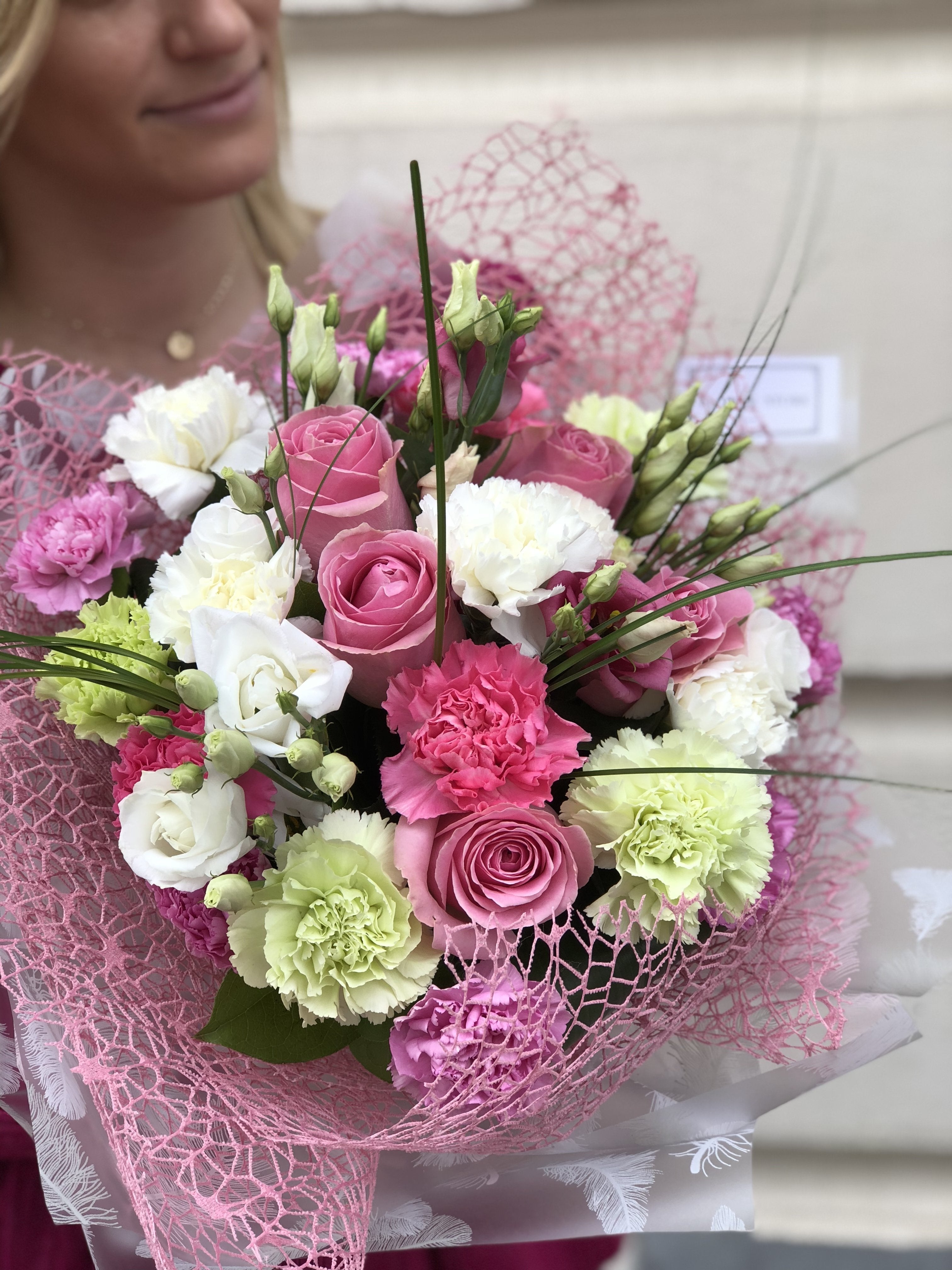 Spring bouquet - pink vivid flowers