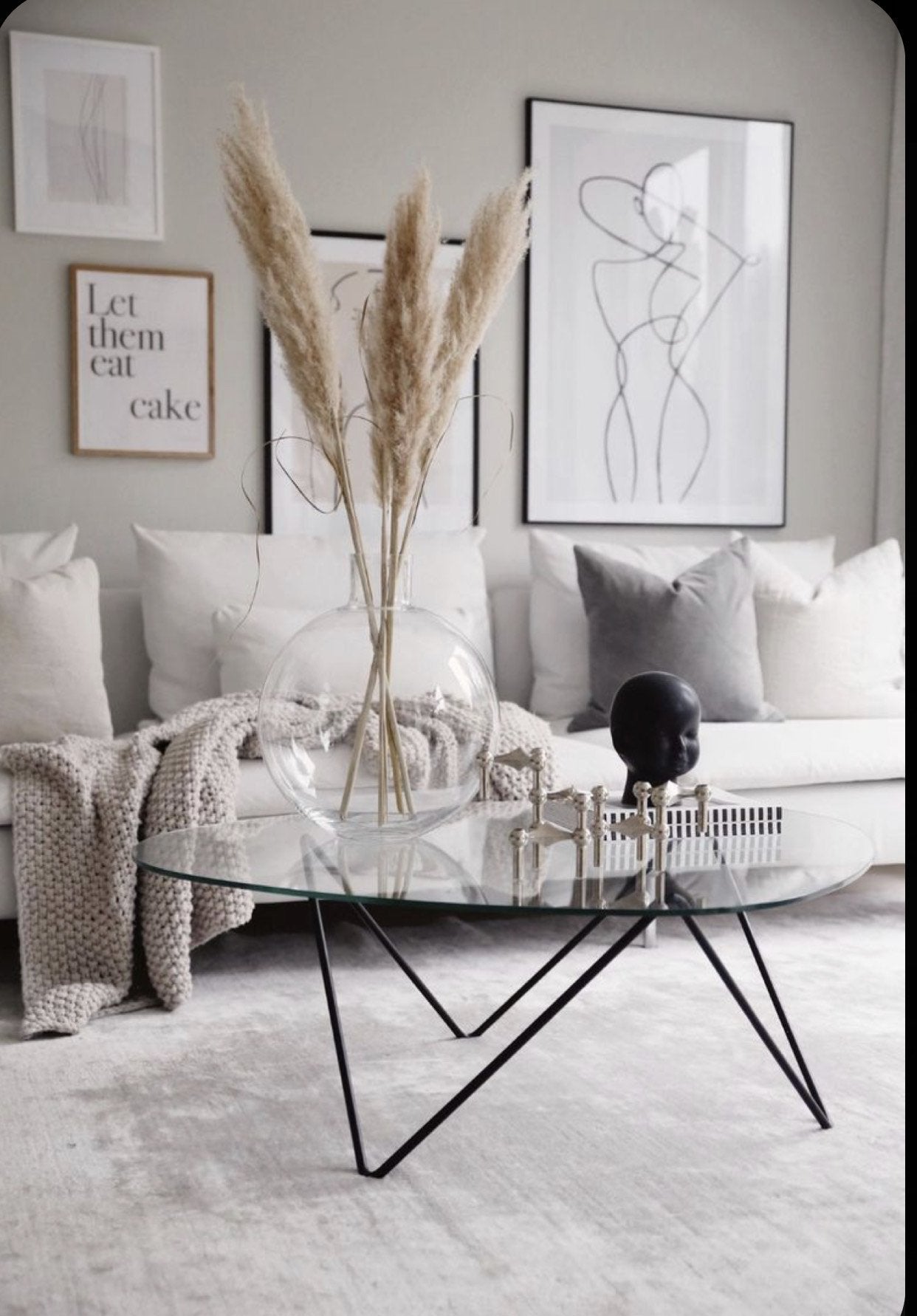 Pampas grass 5 pieces - medium