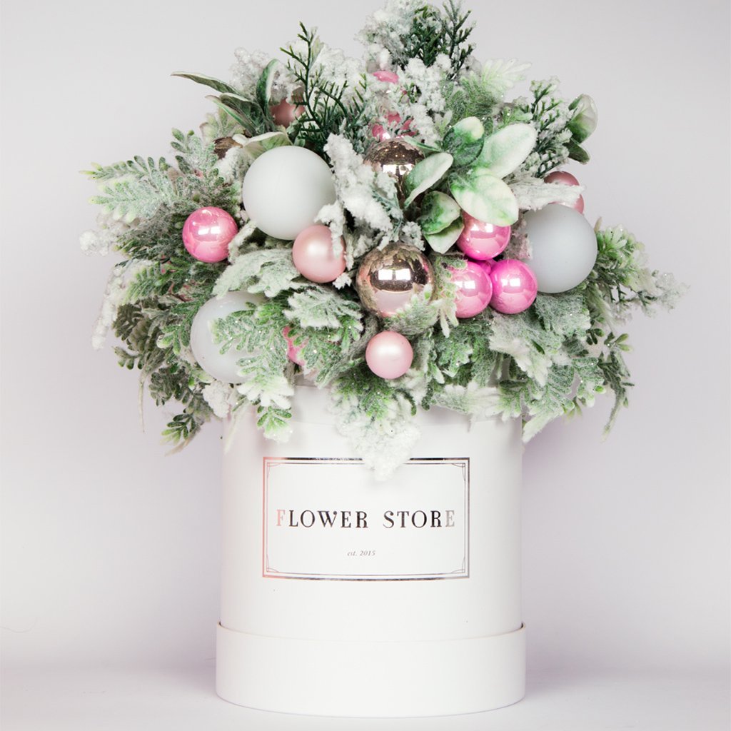 A large Christmas box