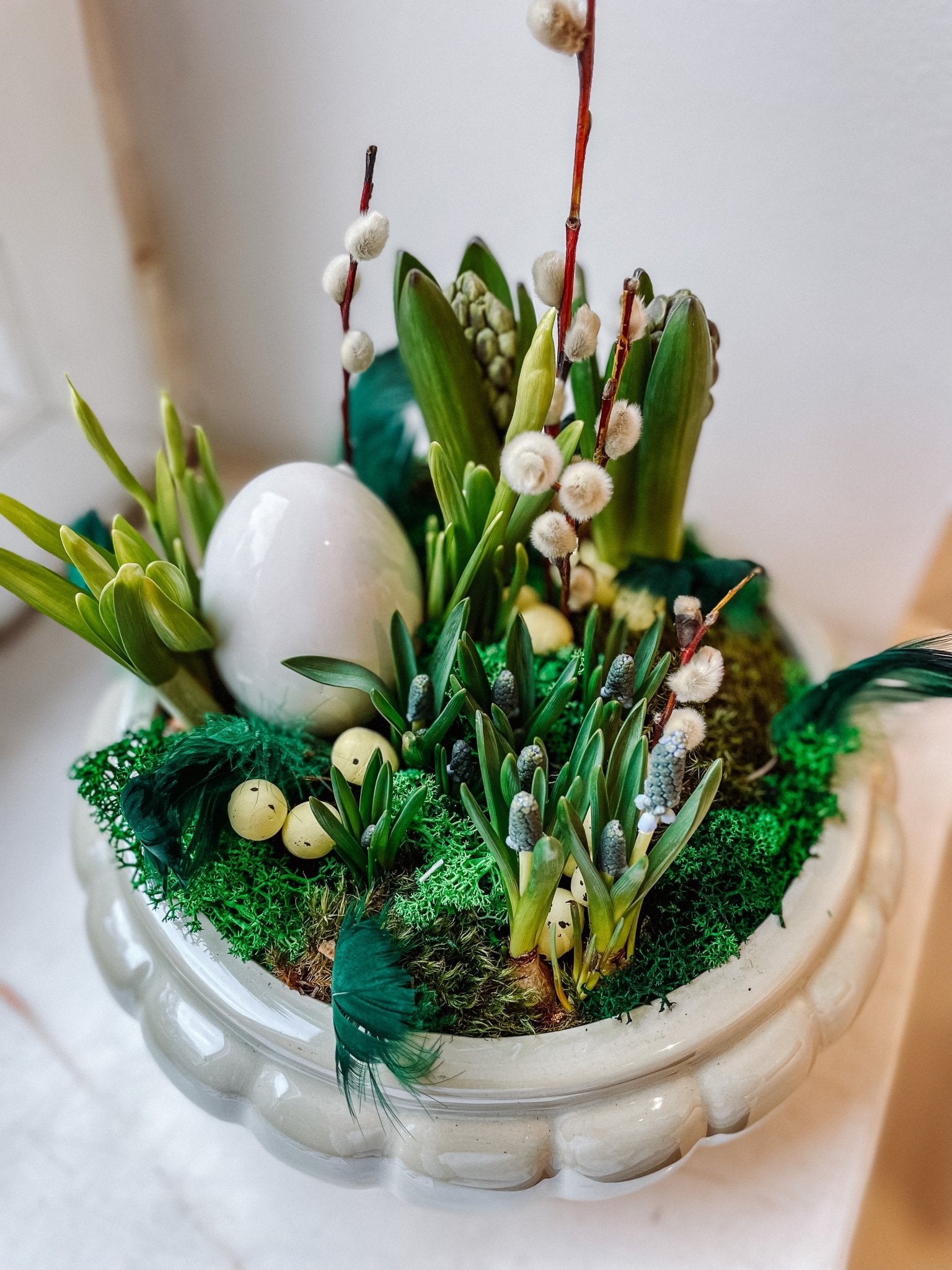 Dekoracja wielkanocna - Jajo - kwiaty Flower Store Warszawa