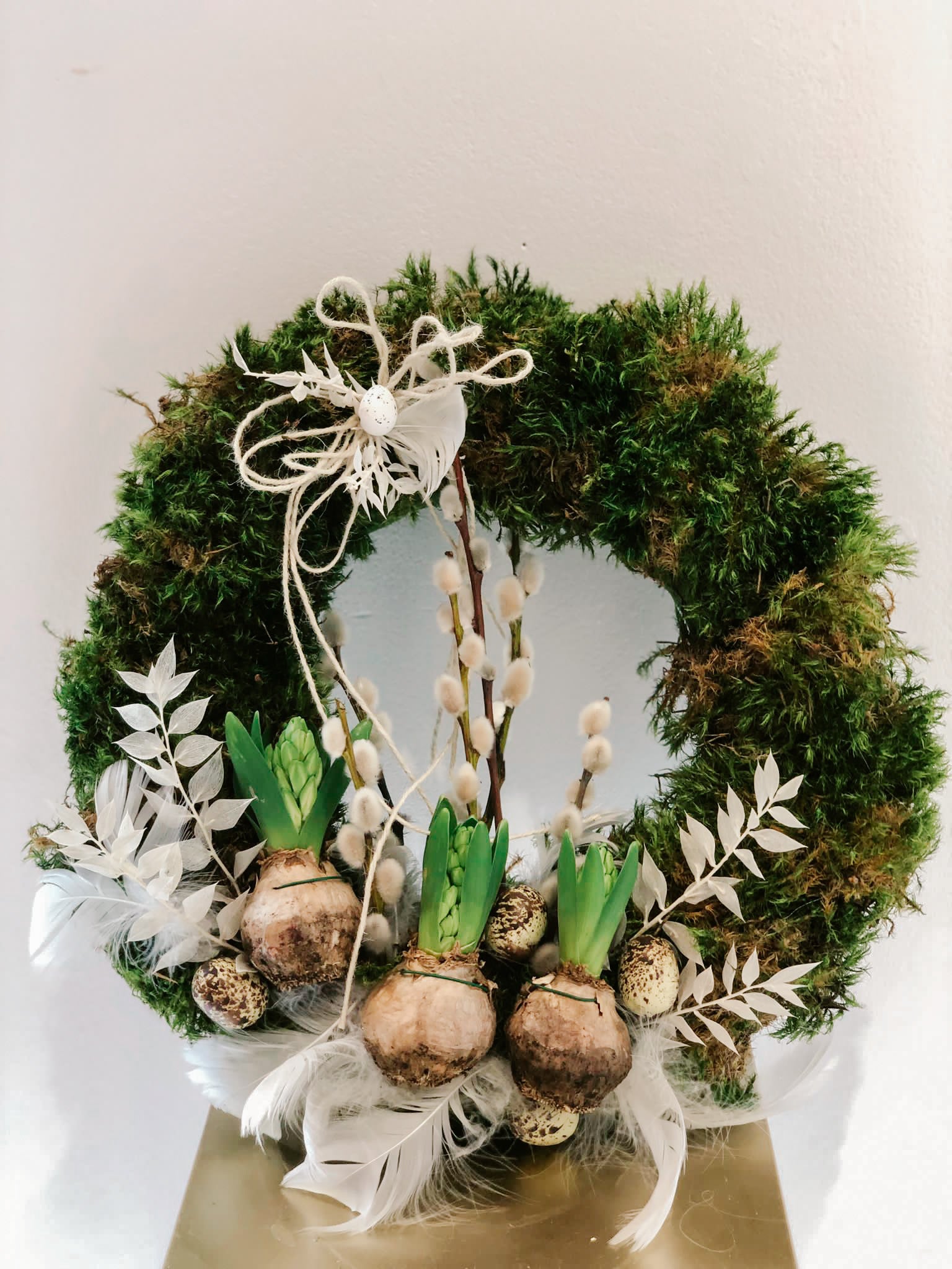 Easter wreath - hyacinth