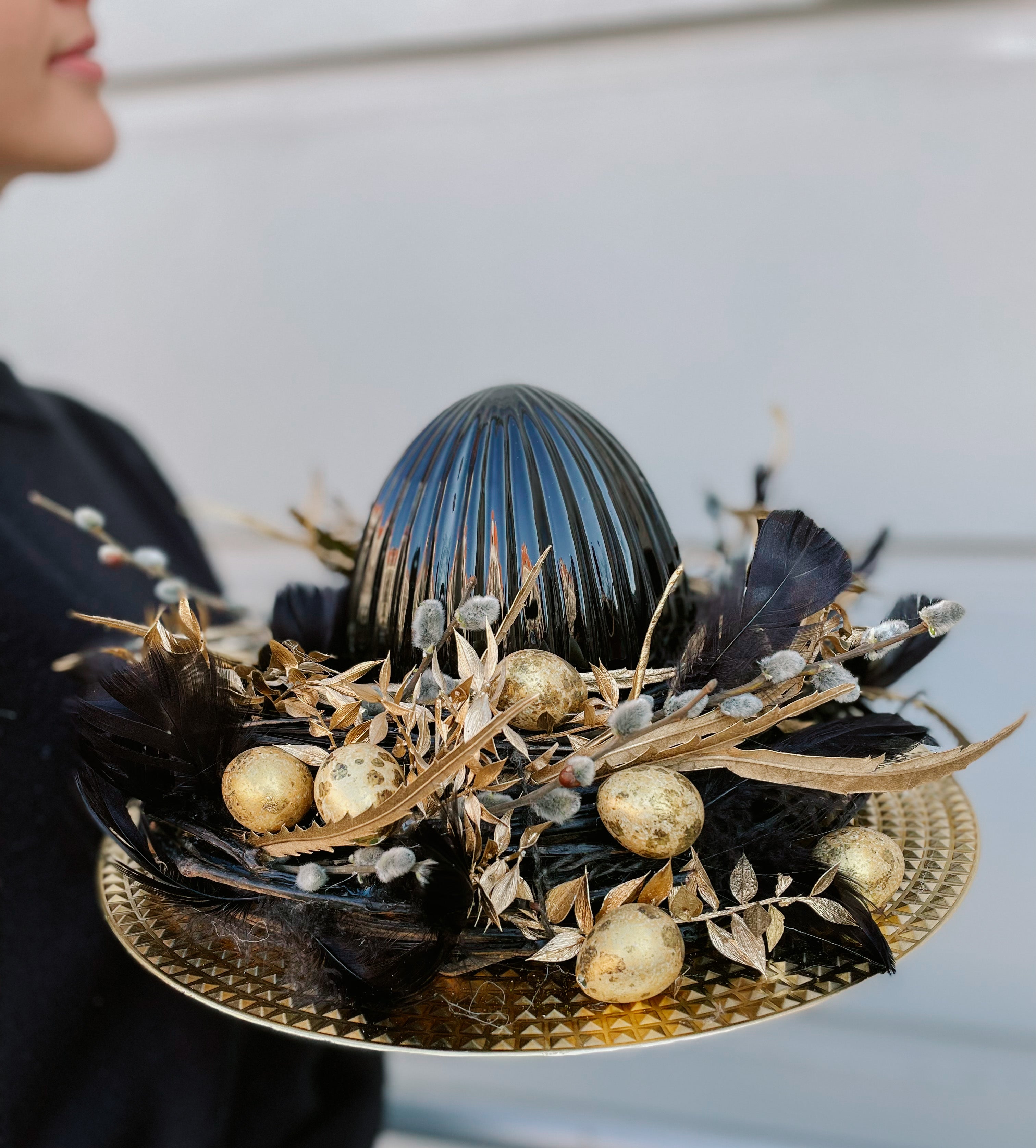 Easter plate - black premium