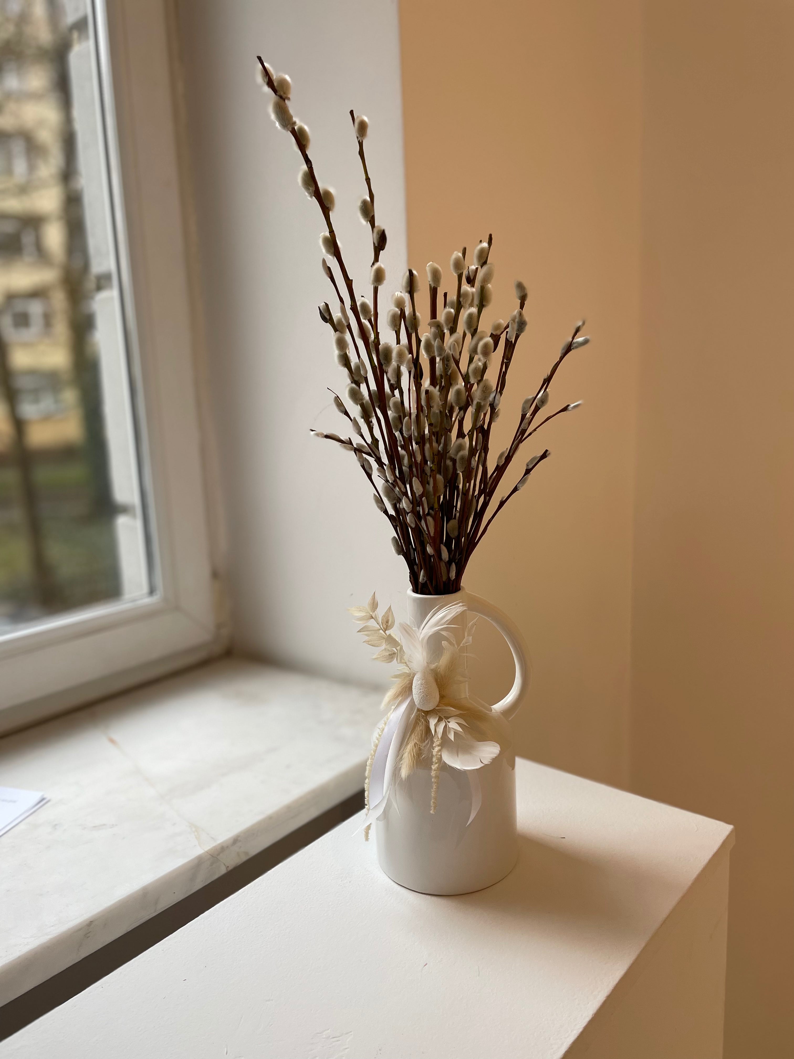 Easter decoration - jug and catkins
