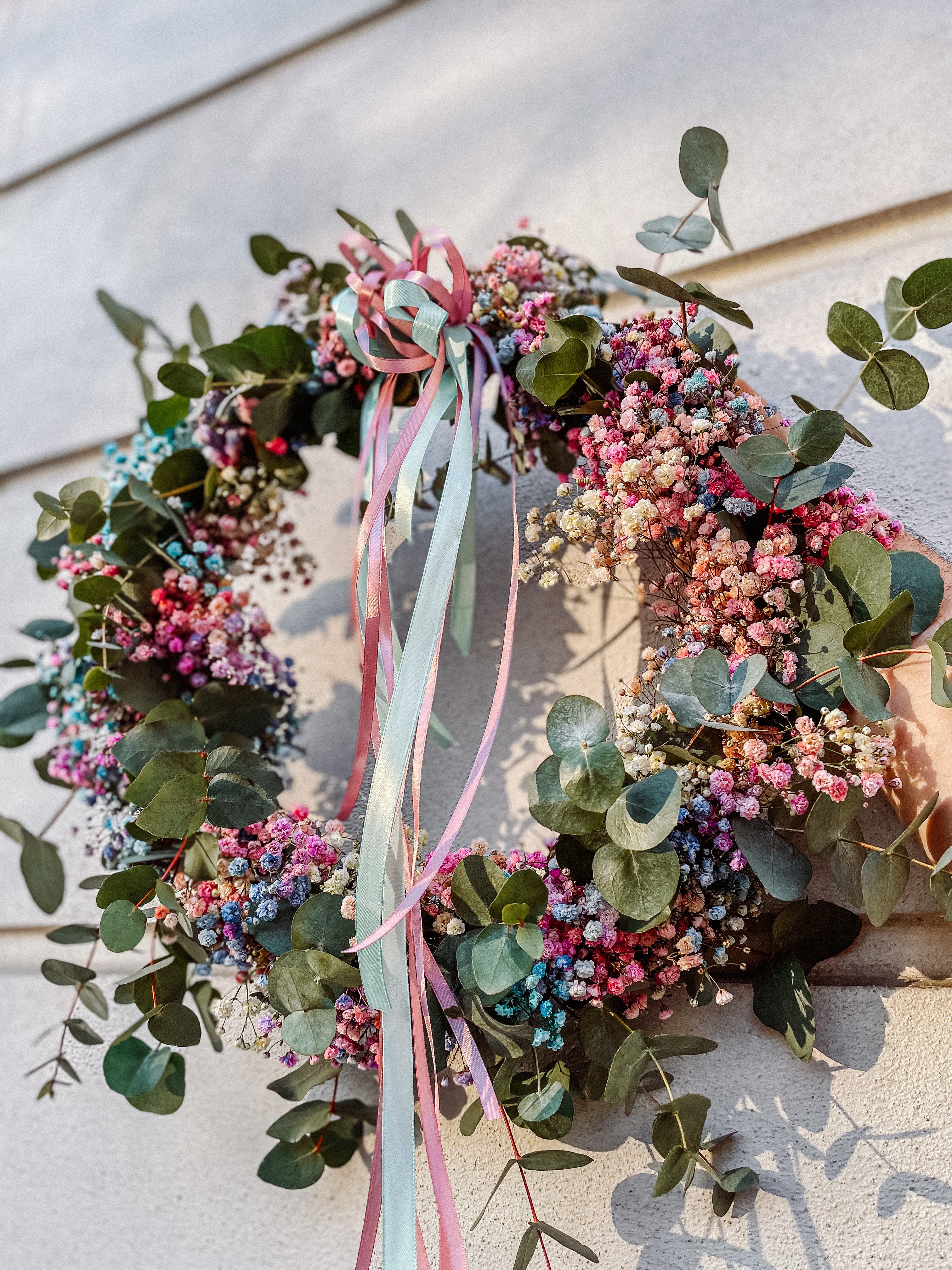 Door wreath - Colorful Plaster