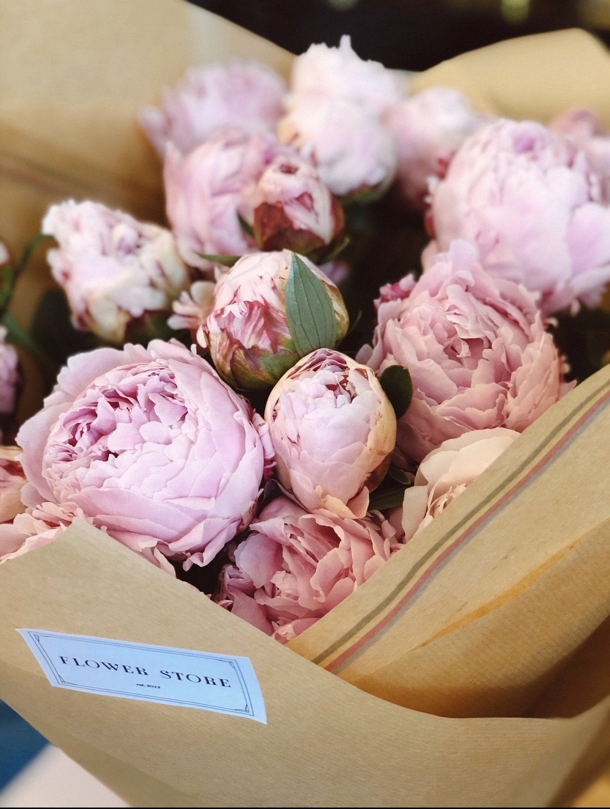 Bouquet of Peonies - Pink Live Flowers with delivery