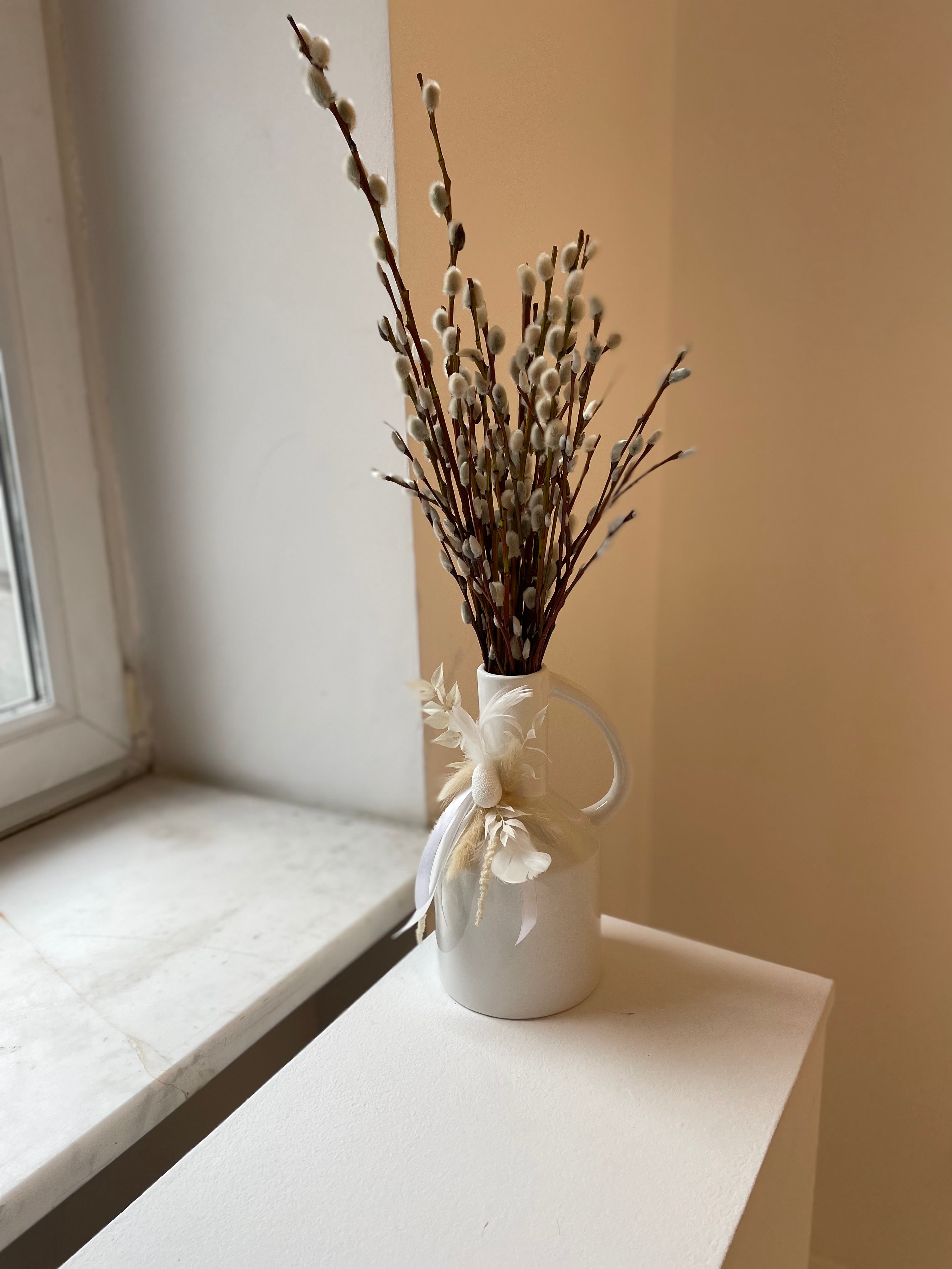 Easter decoration - jug and catkins