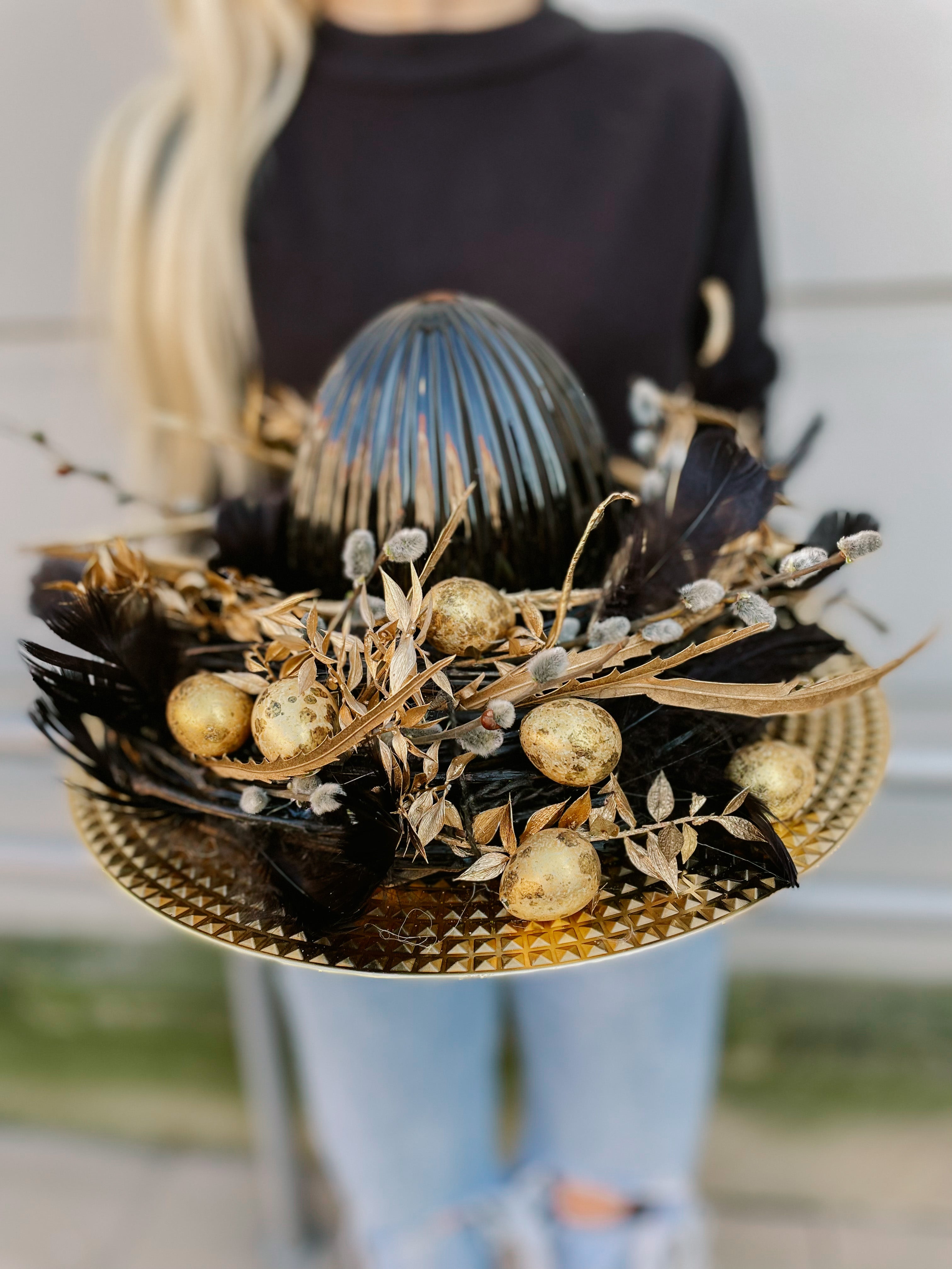 Easter plate - black premium