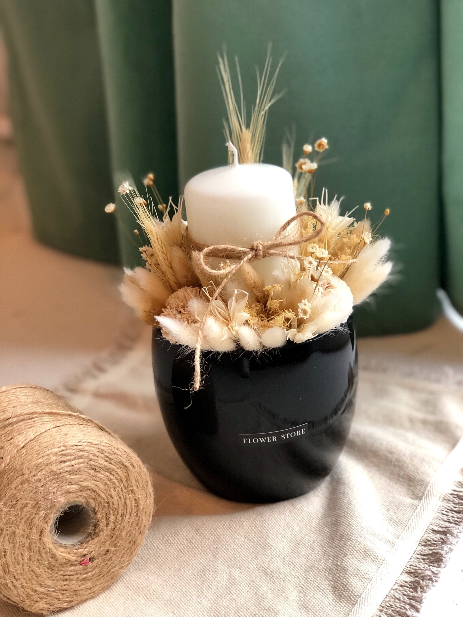 Jesienna lekkość - ze świeczką - kwiaty Flower Store Warszawa