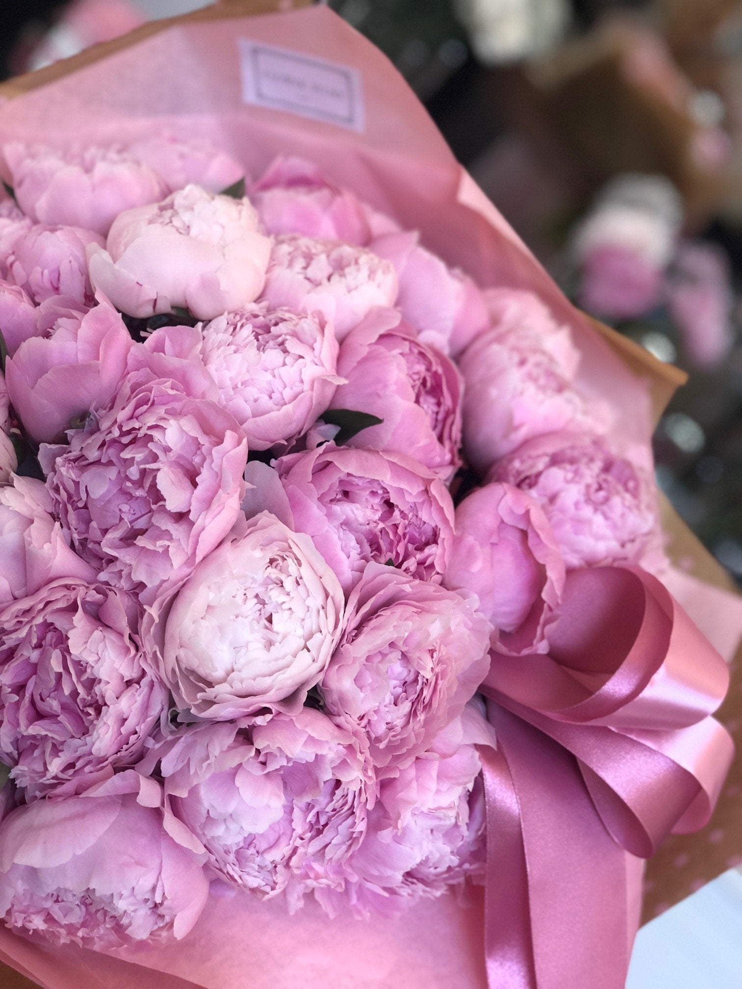 Peonie bukiet - kwiaty żywe - kwiaty Flower Store Warszawa