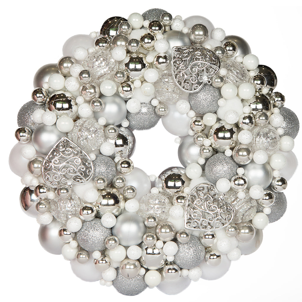 Silver Christmas wreath