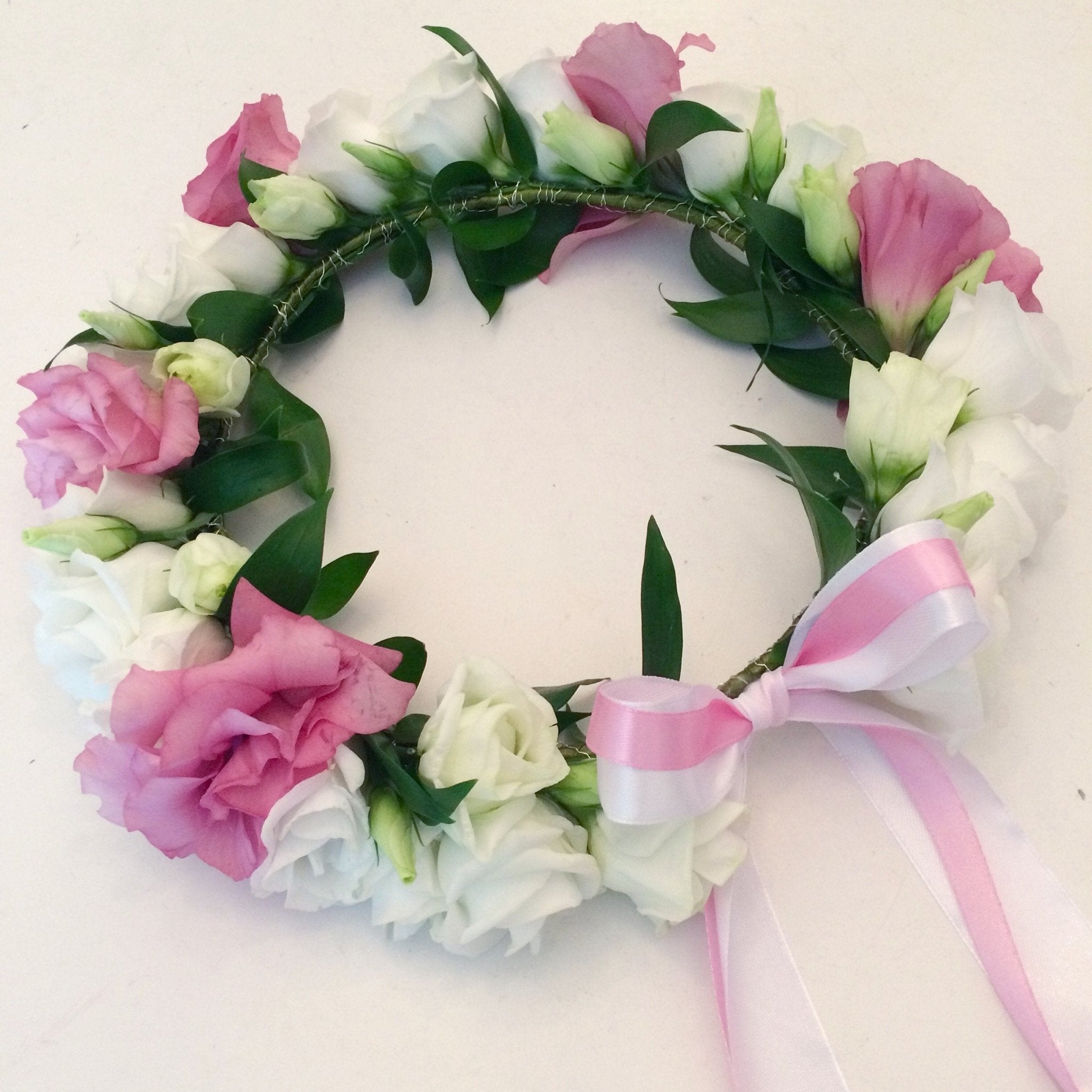 Wianek na głowę - kwiaty żywe - kwiaty Flower Store Warszawa