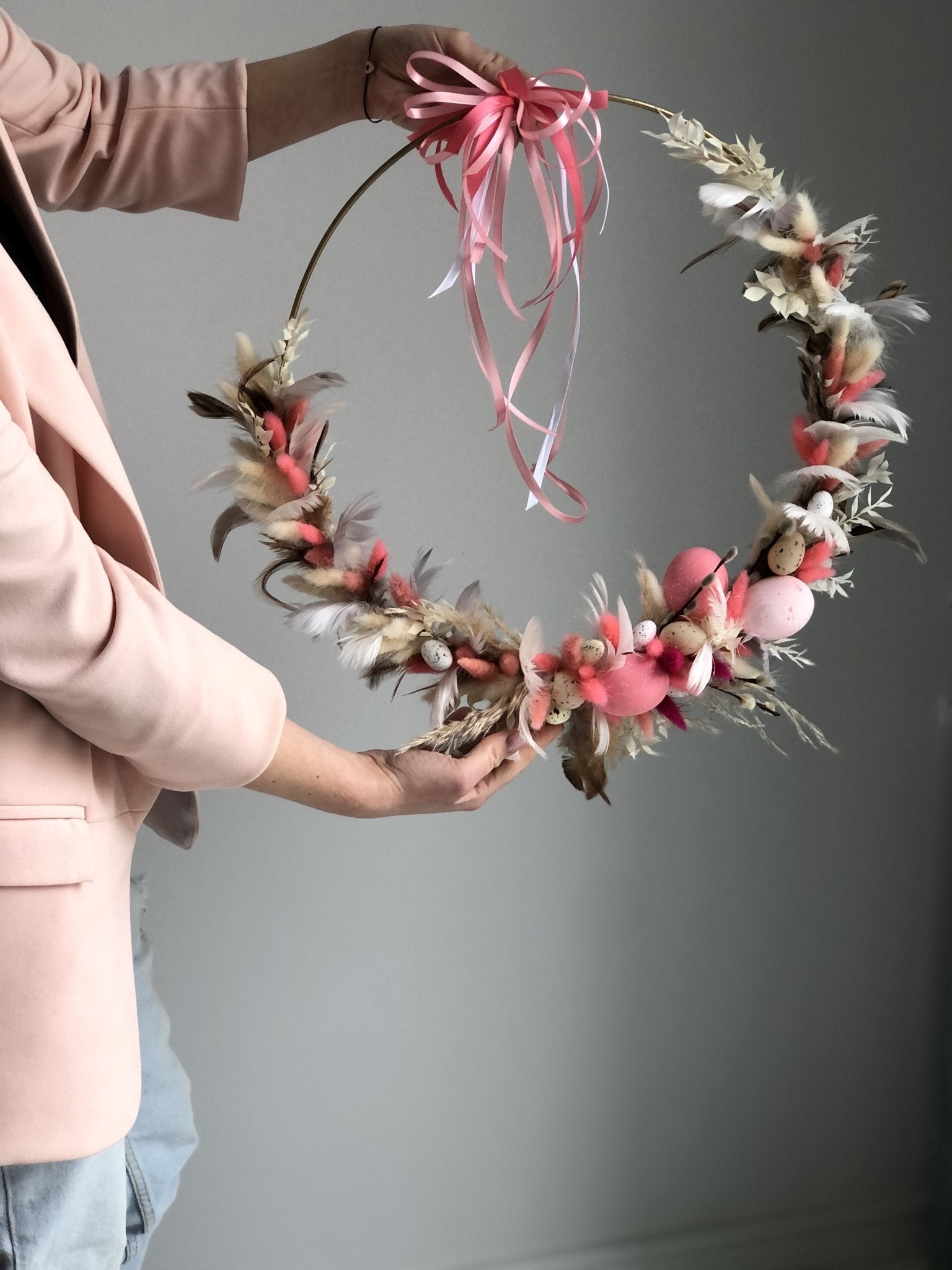 Wianek PINKO - WIOSENNE GNIAZDO - kwiaty Flower Store Warszawa