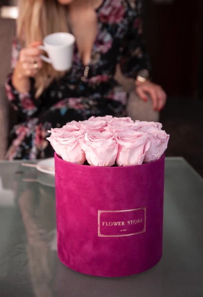 Wieczne róże na płasko - wiele kolorów - kwiaty Flower Store Warszawa