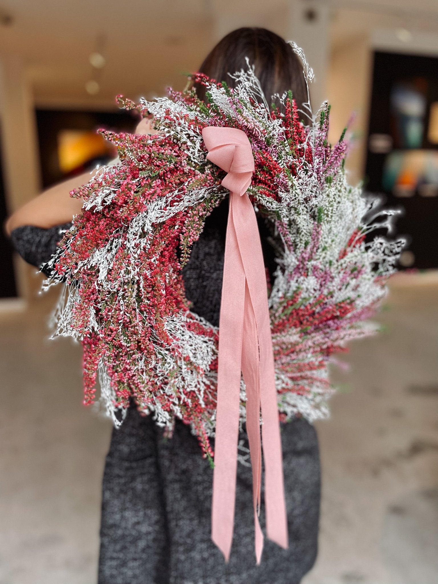 Wyjątkowy Wianek na drzwi - jesienna delikatność NO1 - kwiaty Flower Store Warszawa