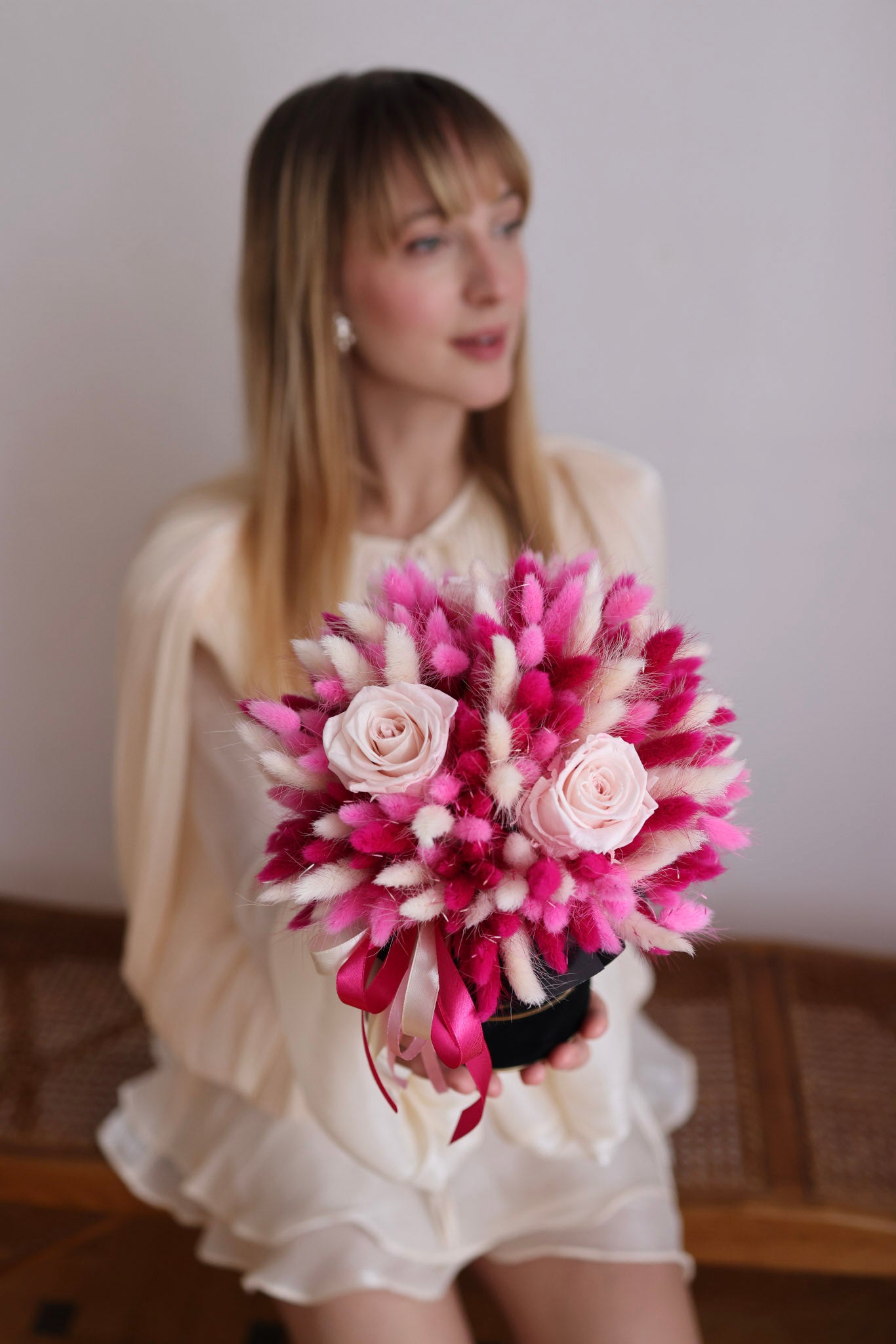 Flowerbox Wieczne Róże i Susz „Na szczęście”