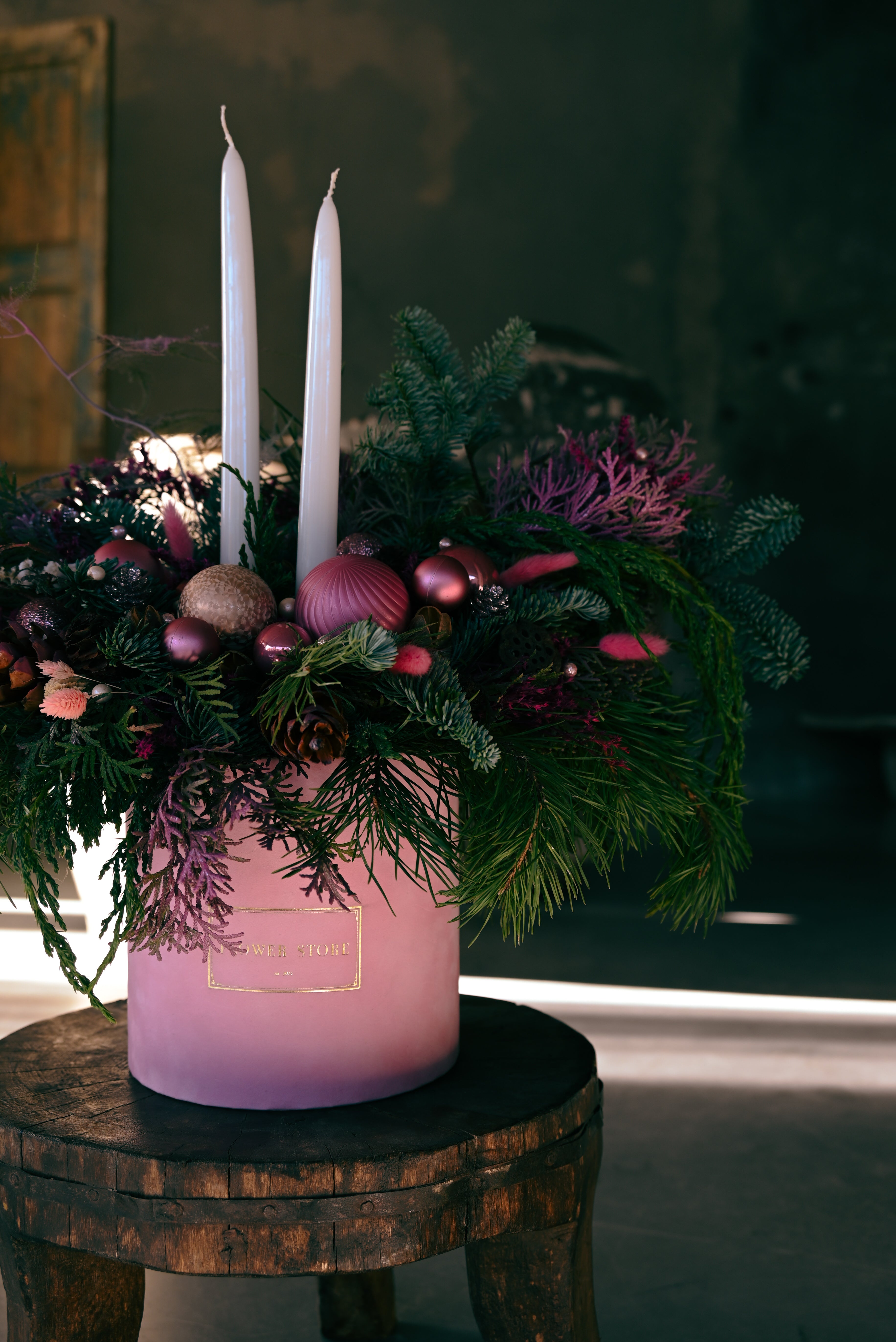 Новогоднее украшение Волшебно-розовое Рождество