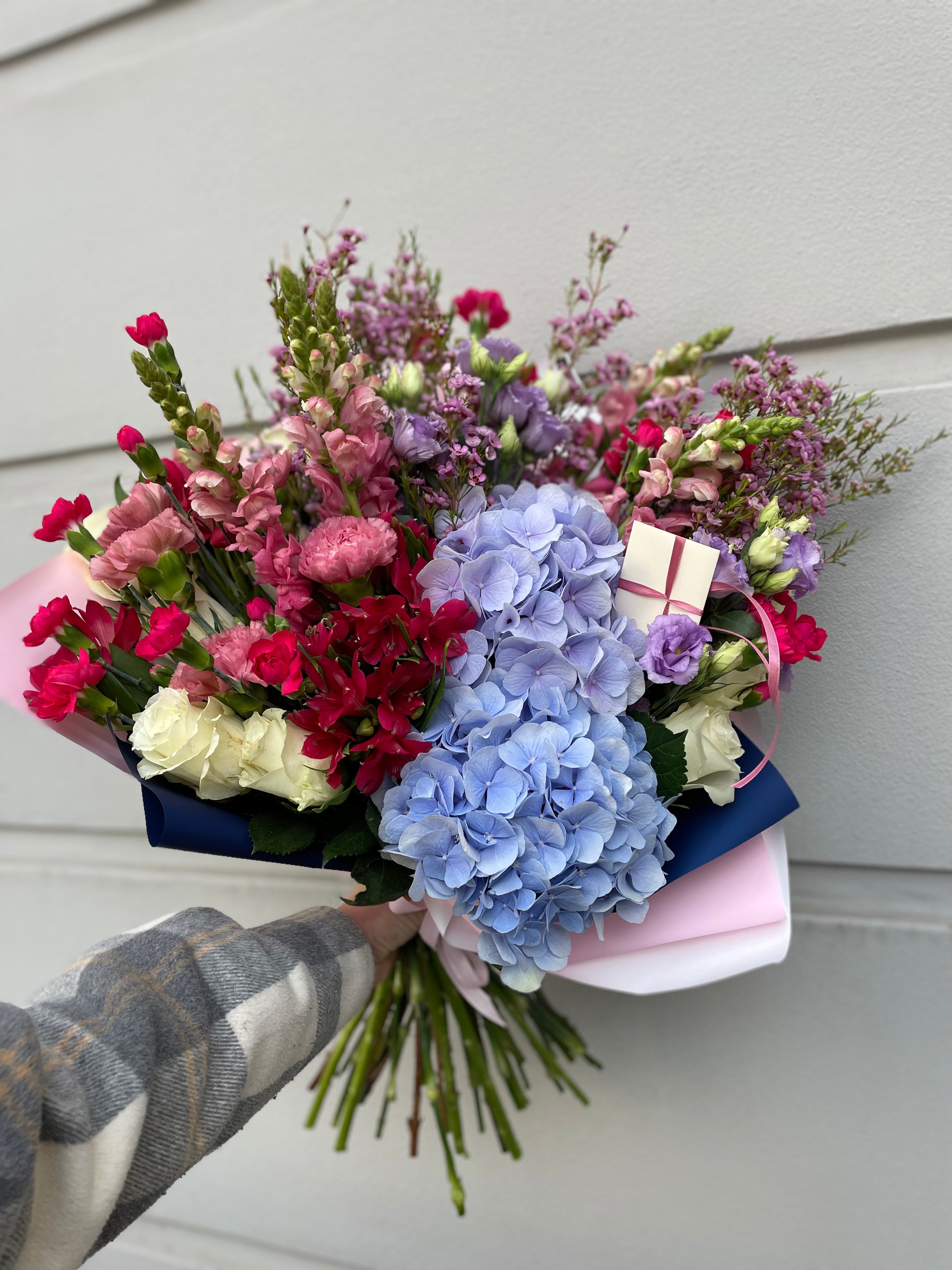 Flower Bouquet Romantic Note