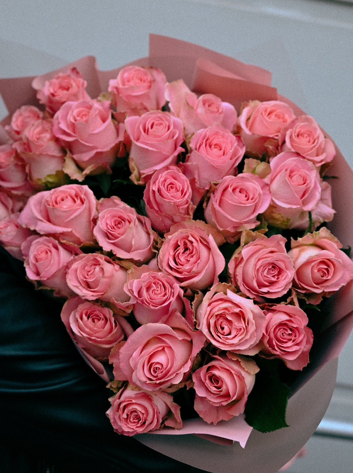 Bukiet Różowych Róż - kwiaty Flower Store Warszawa