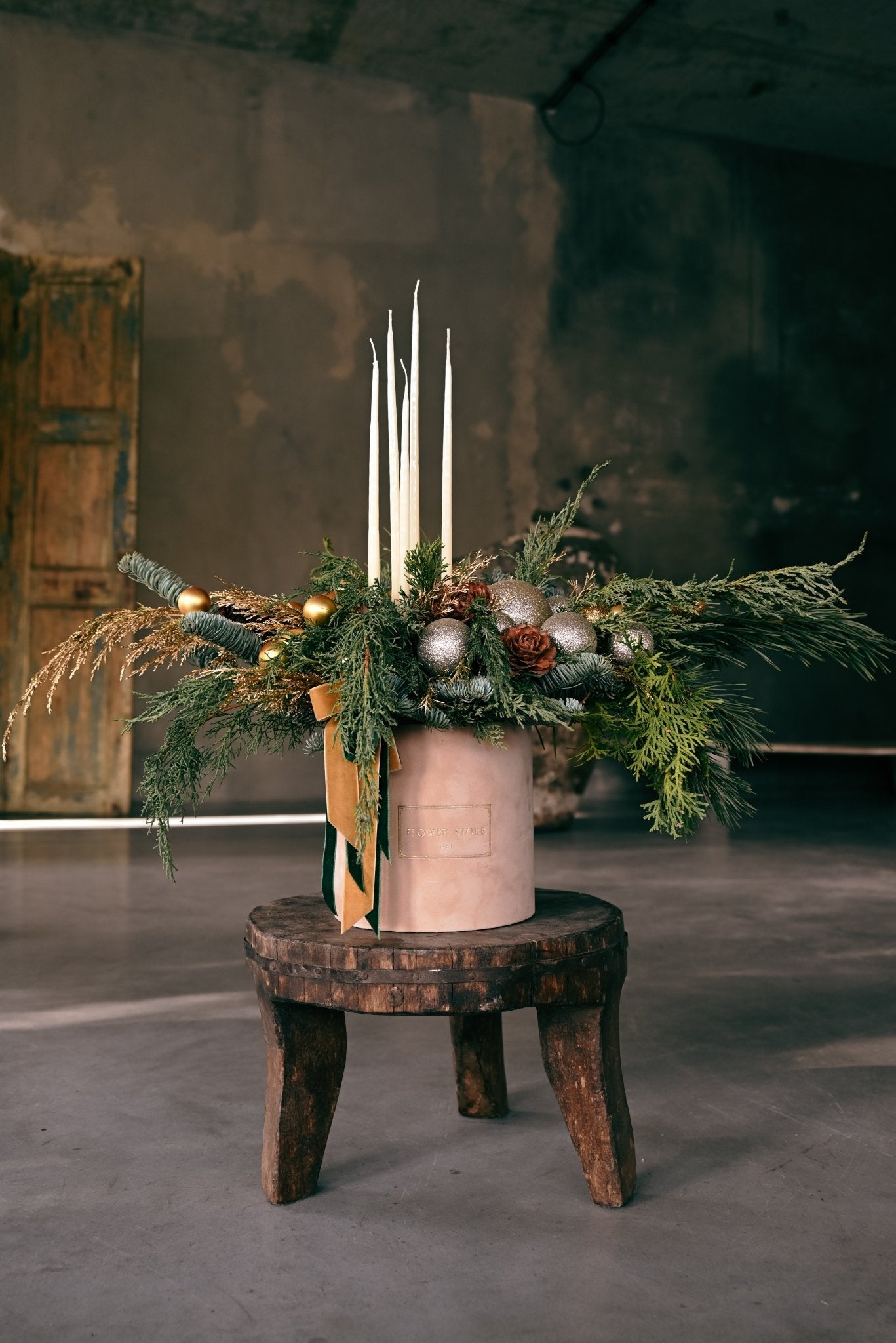 Stroik Świąteczny Pierwsza gwiazdka - kwiaty Flower Store Warszawa