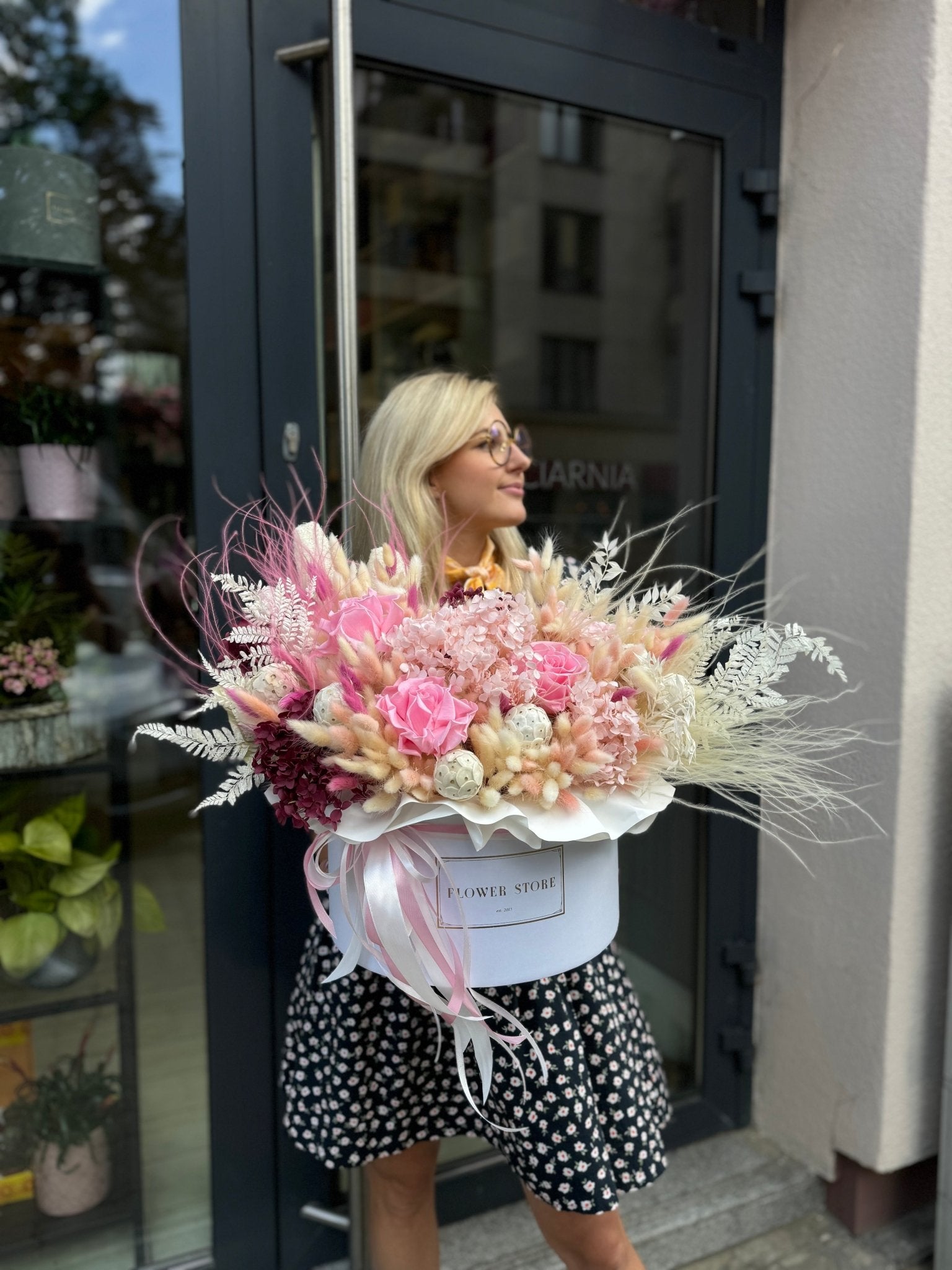 Suszony Flowerbox lato - kwiaty Flower Store Warszawa