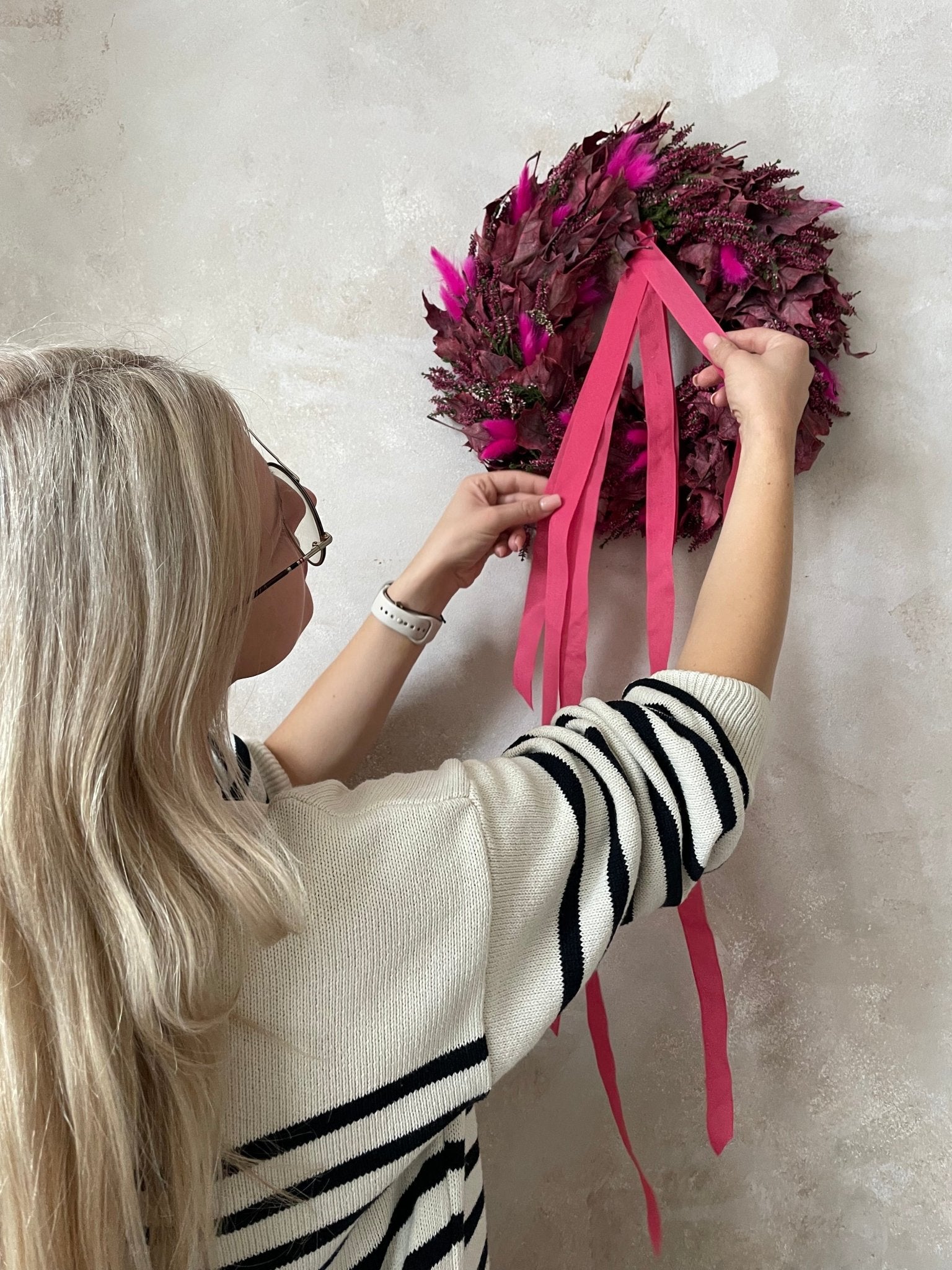 Wianek na drzwi - Cztery pory roku Lato - kwiaty Flower Store Warszawa