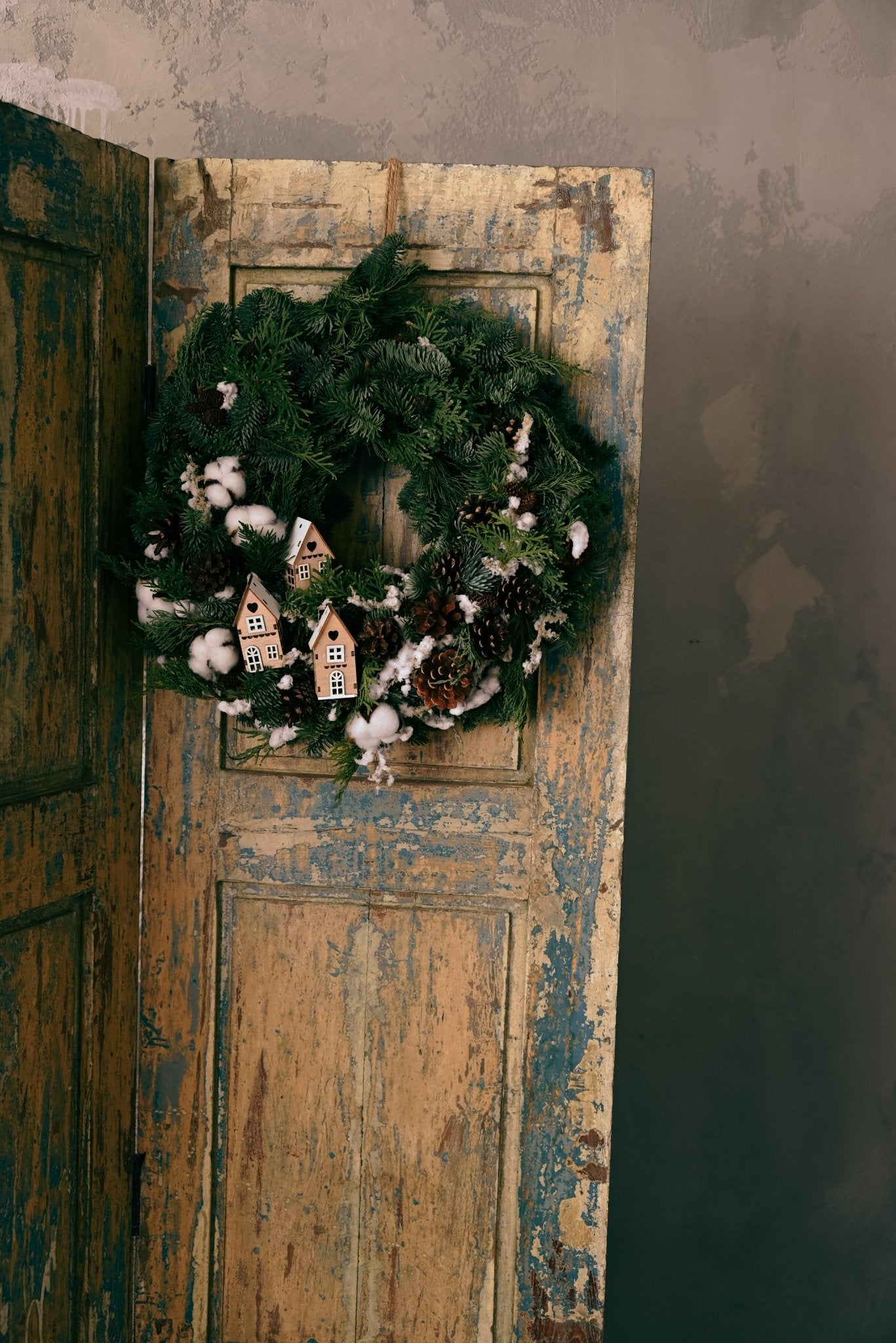 Wianek Świąteczny Na skraju lasu - kwiaty Flower Store Warszawa