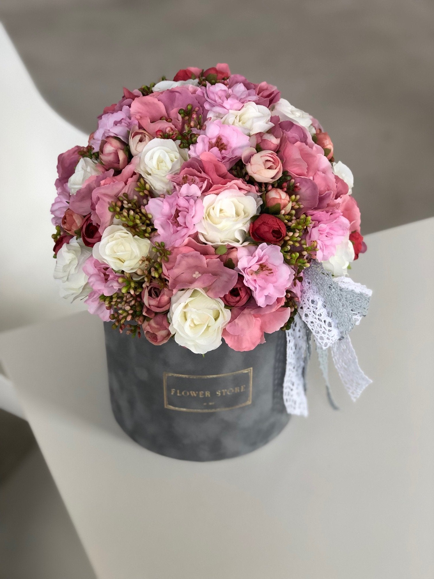 Spring composition - artificial flowers