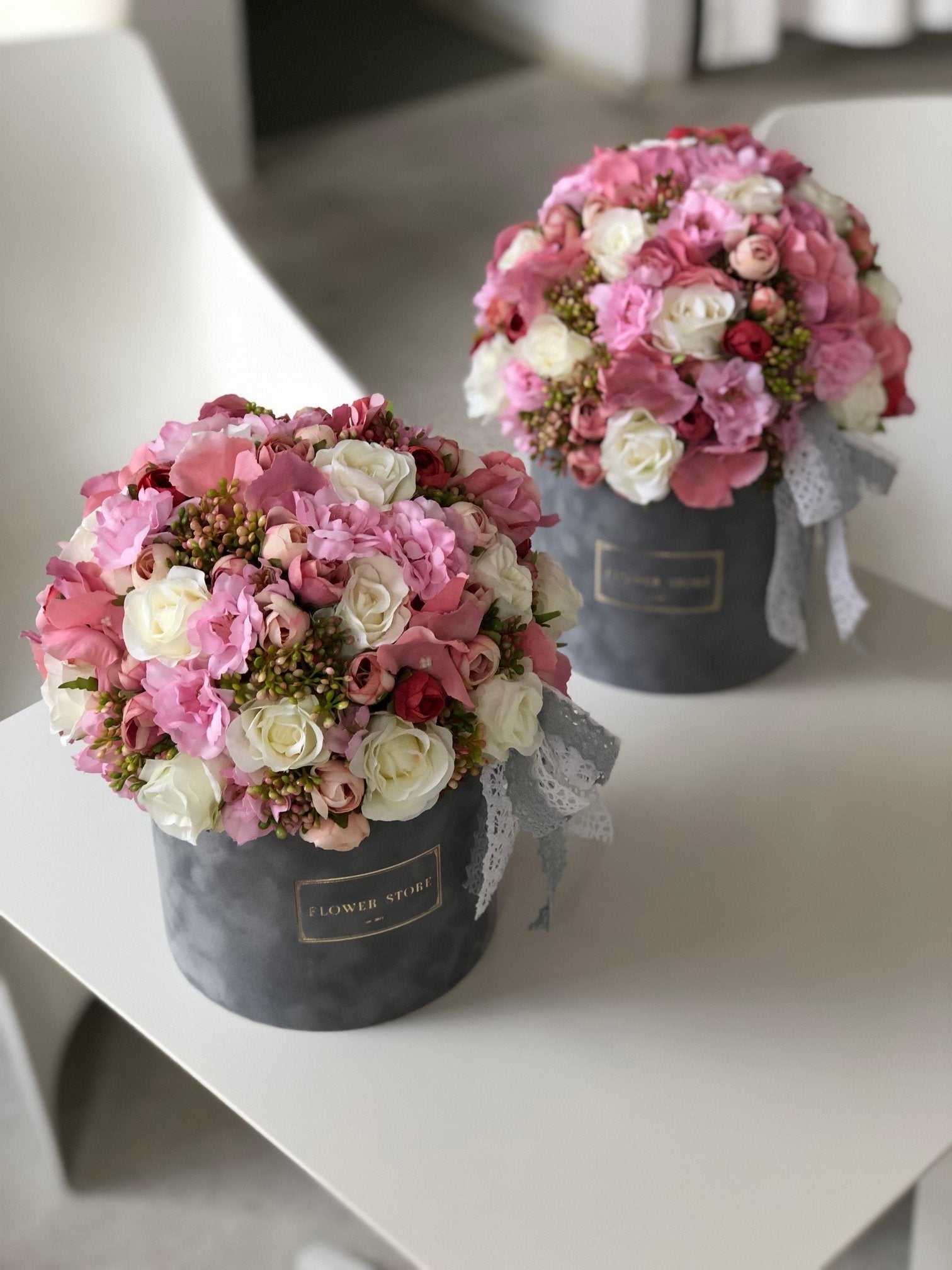 Spring composition - artificial flowers