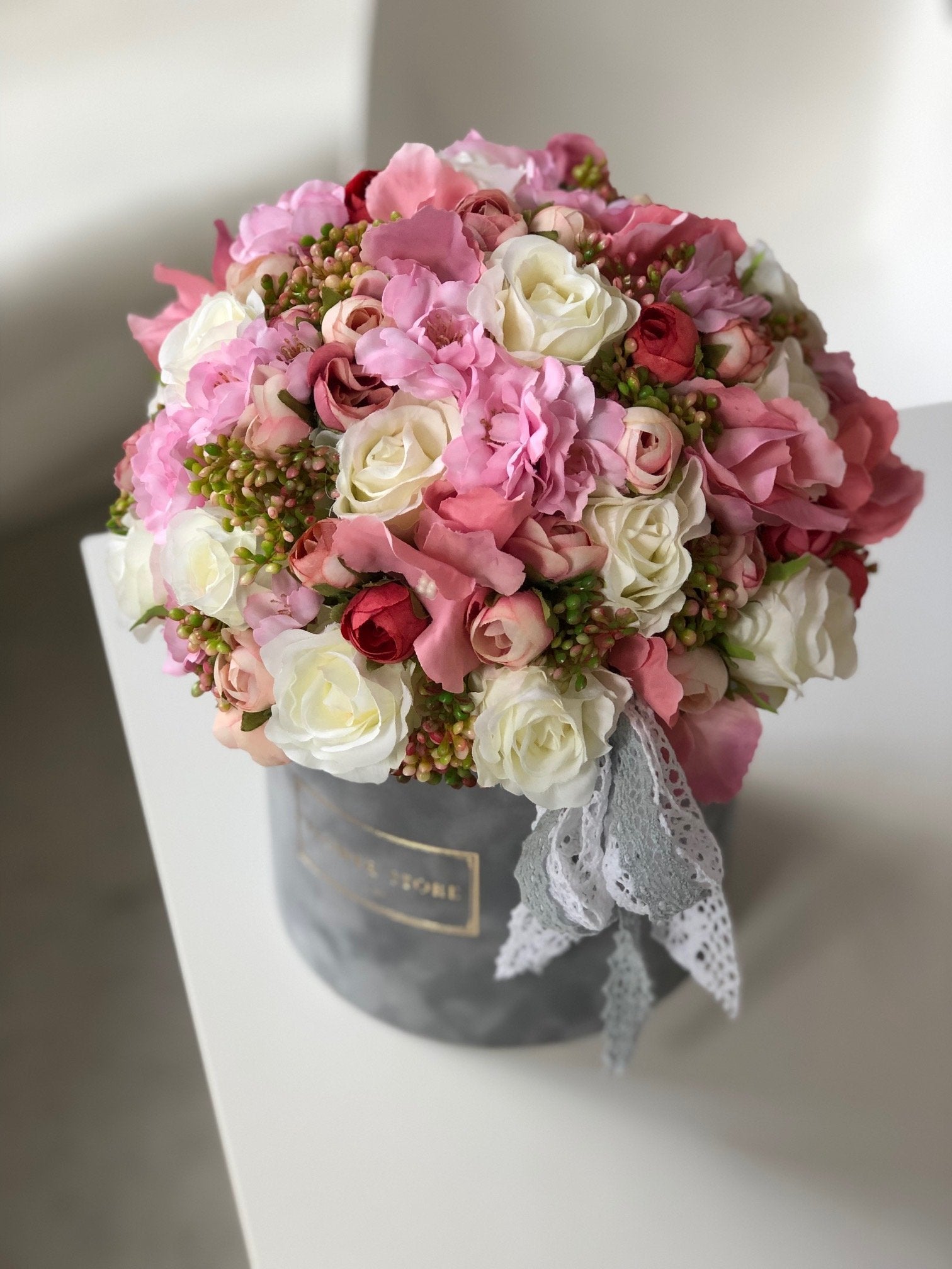Spring composition - artificial flowers