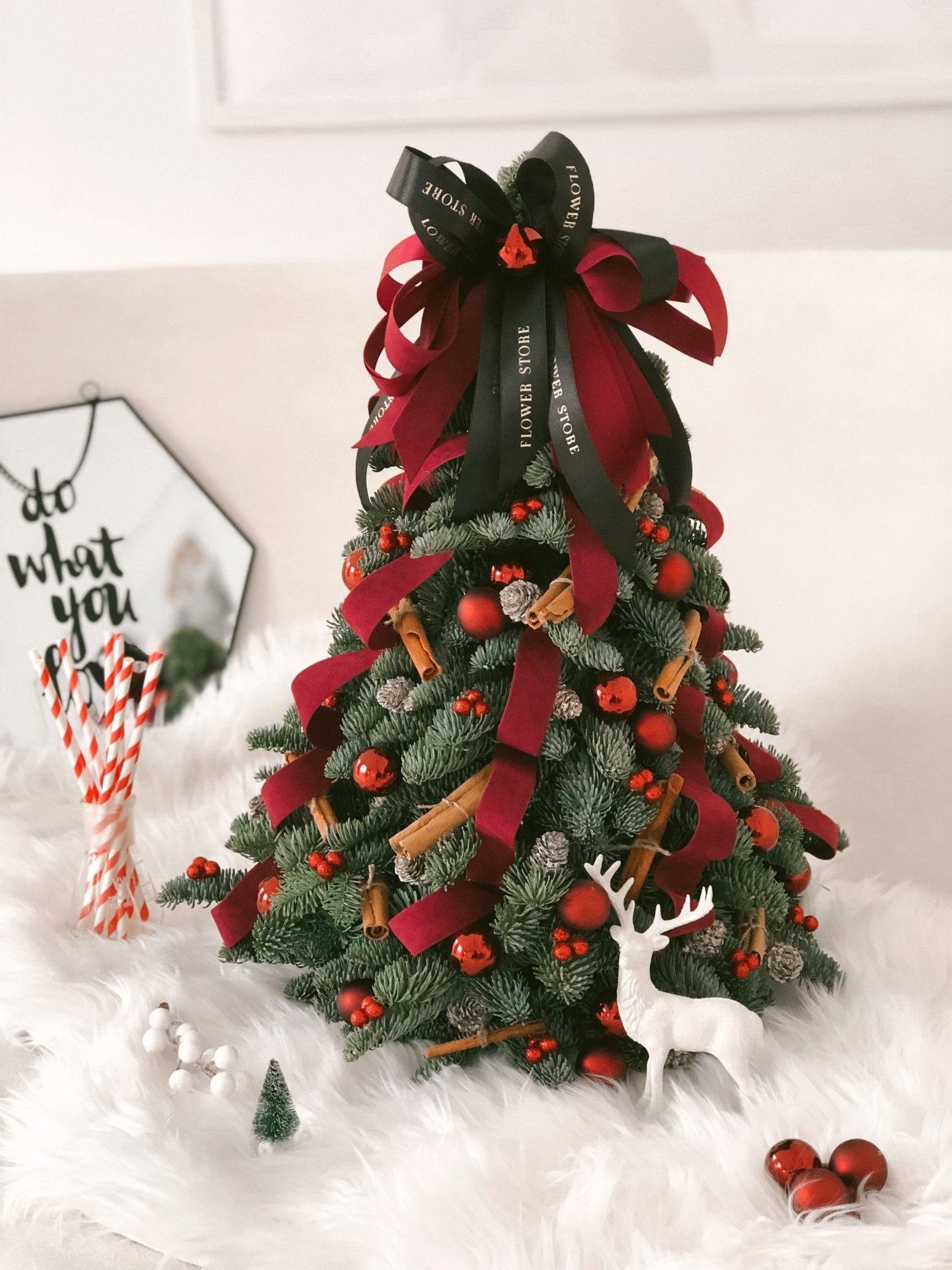 Choinka - Marry Christmas - żywa - kwiaty Flower Store Warszawa