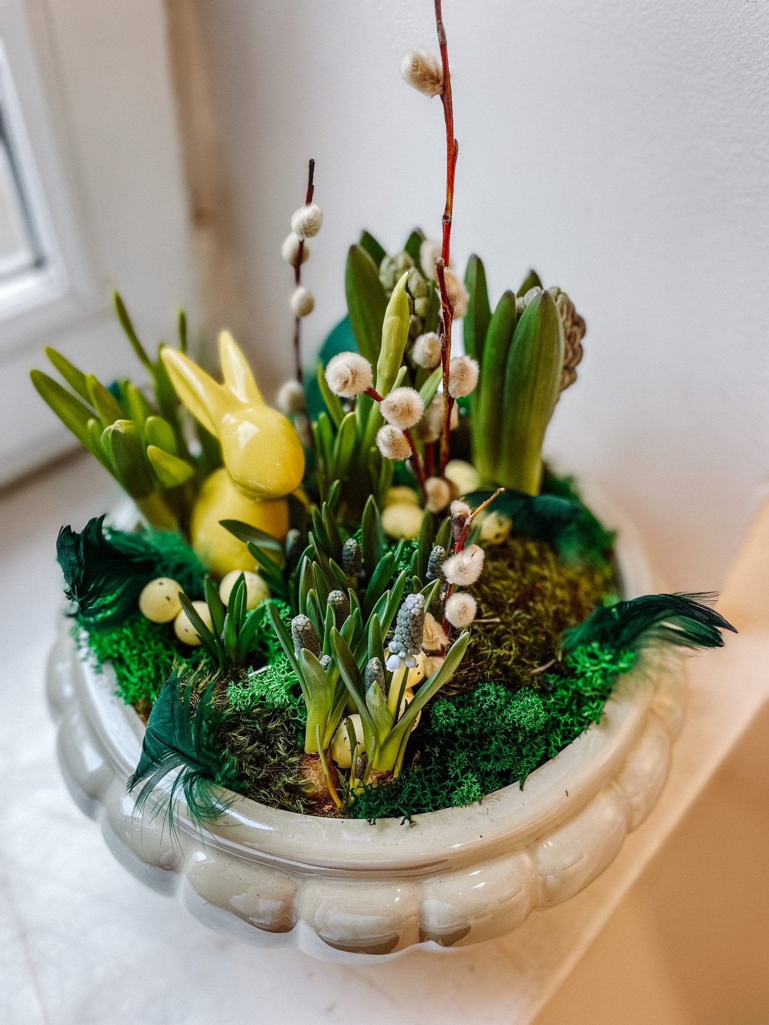 Dekoracja wielkanocna - Jajo - kwiaty Flower Store Warszawa