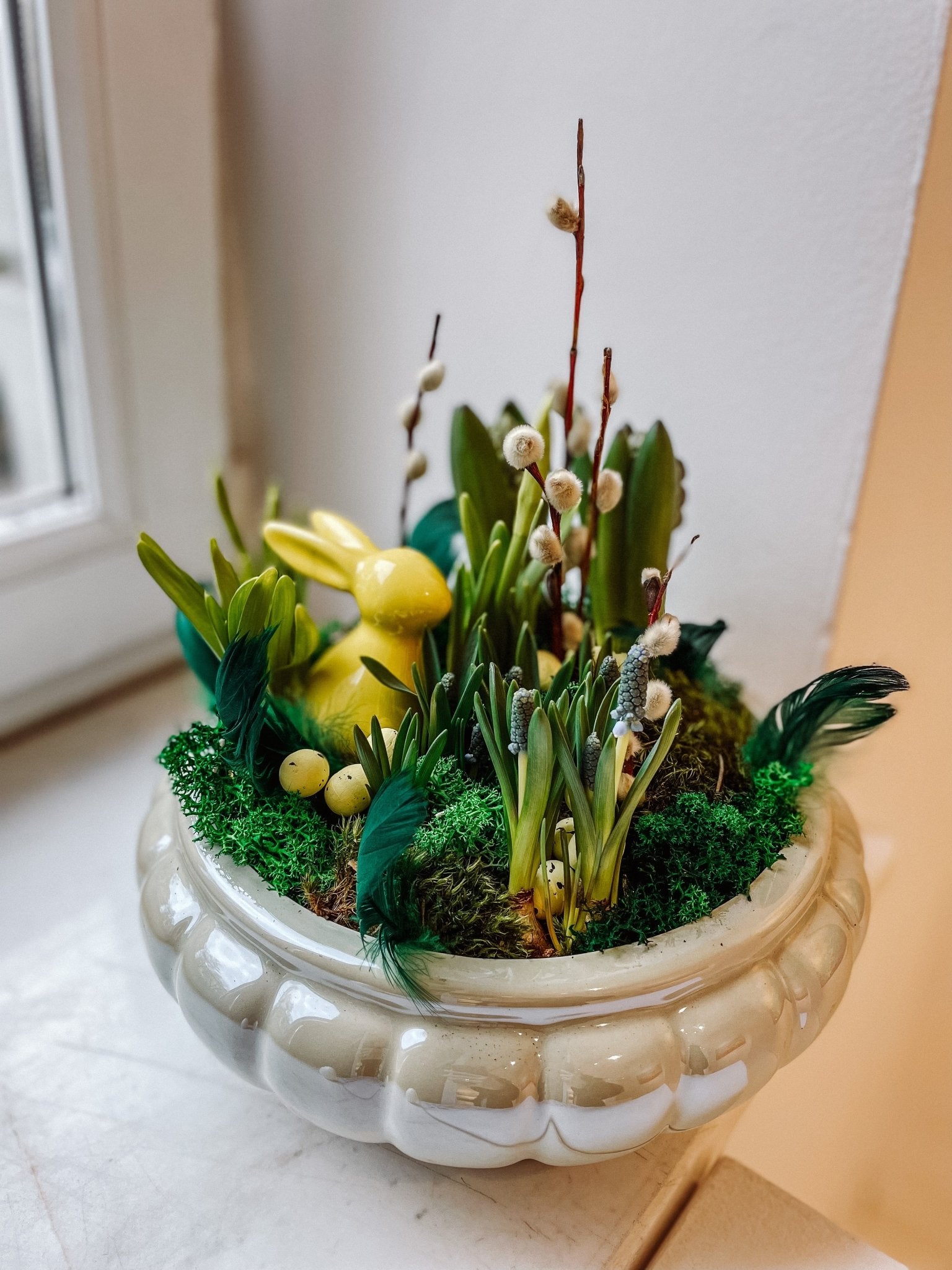 Dekoracja wielkanocna - Jajo - kwiaty Flower Store Warszawa