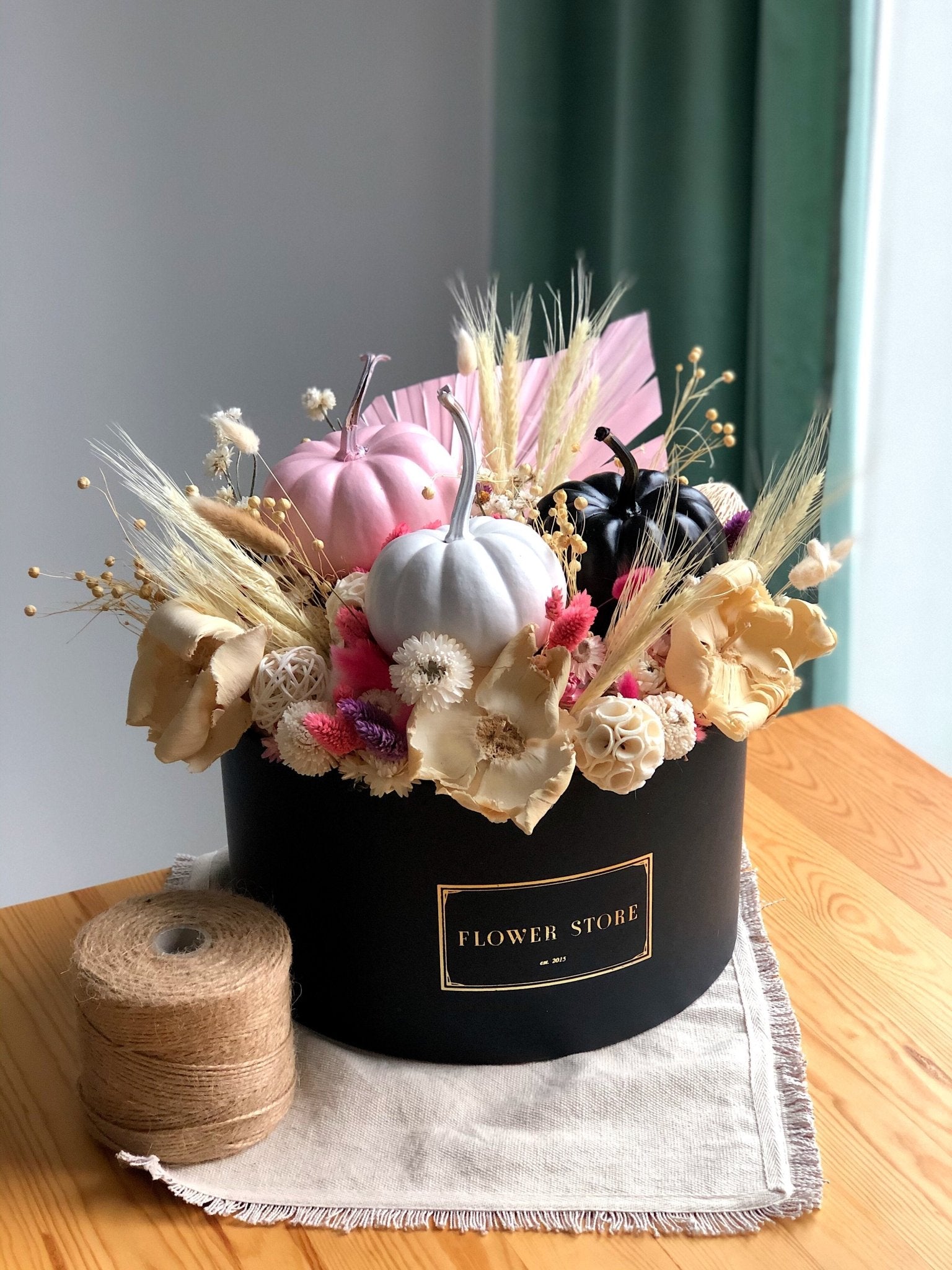 Grande jesienna kompozycja kolorowa - kwiaty Flower Store Warszawa