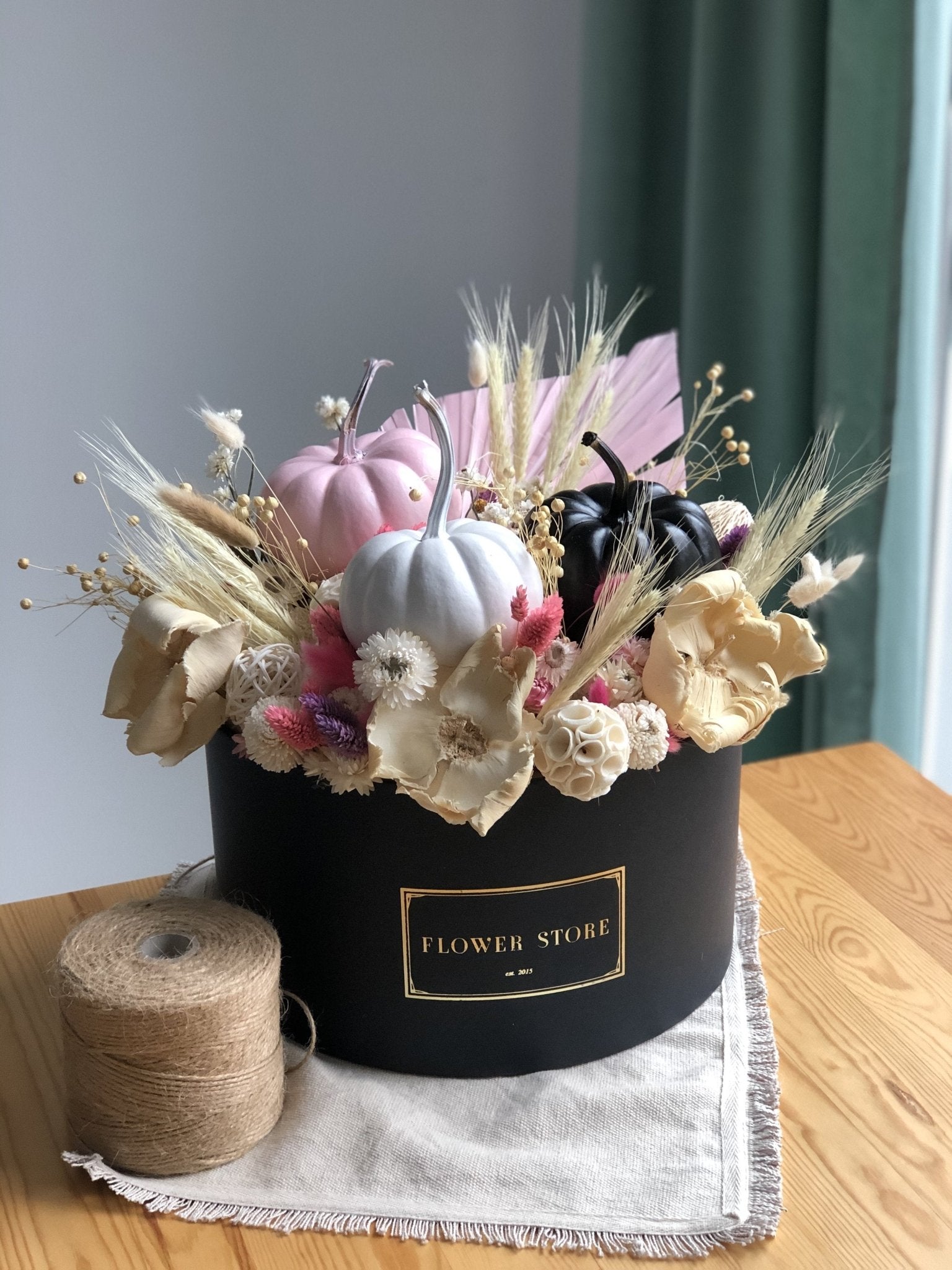 Grande jesienna kompozycja kolorowa - kwiaty Flower Store Warszawa