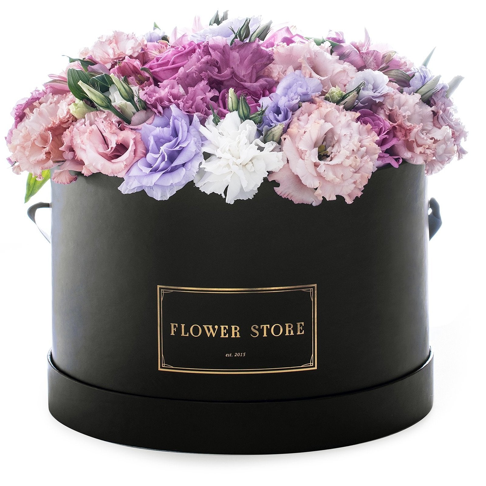 Весенняя композиция Black grande box - живые цветы