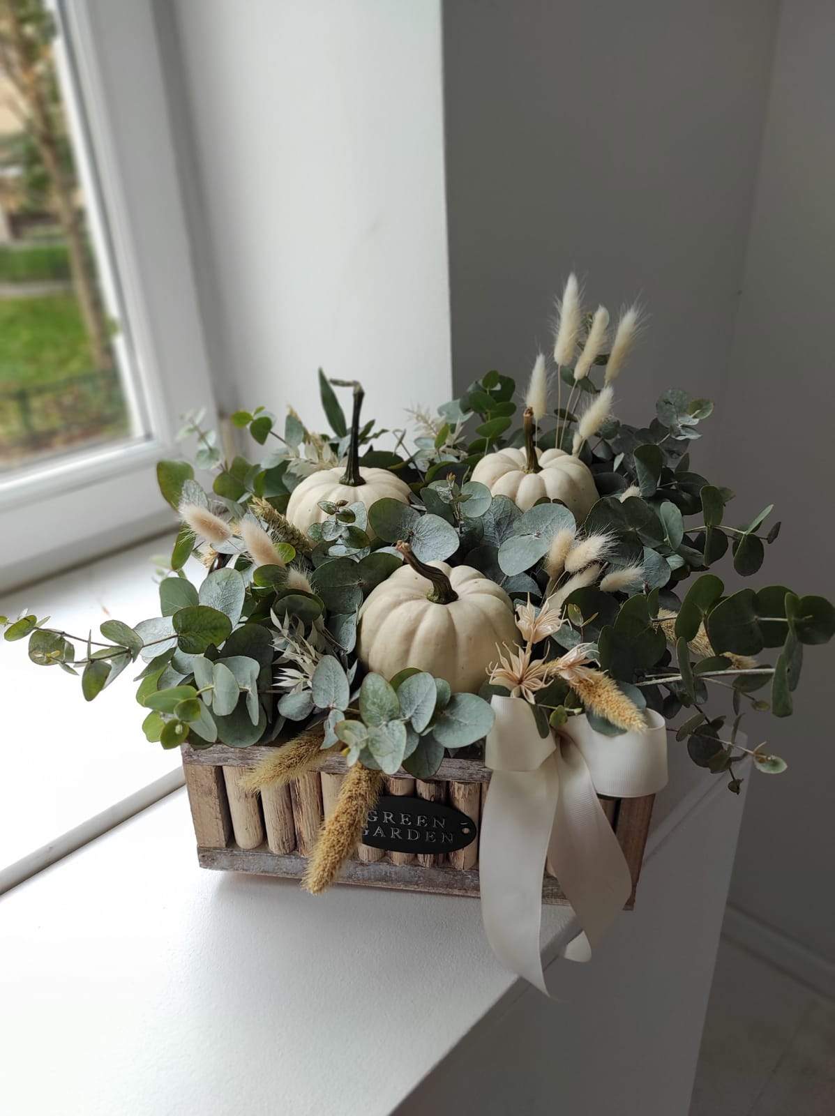 Green Garden kompozycja z dyniami - kwiaty Flower Store Warszawa