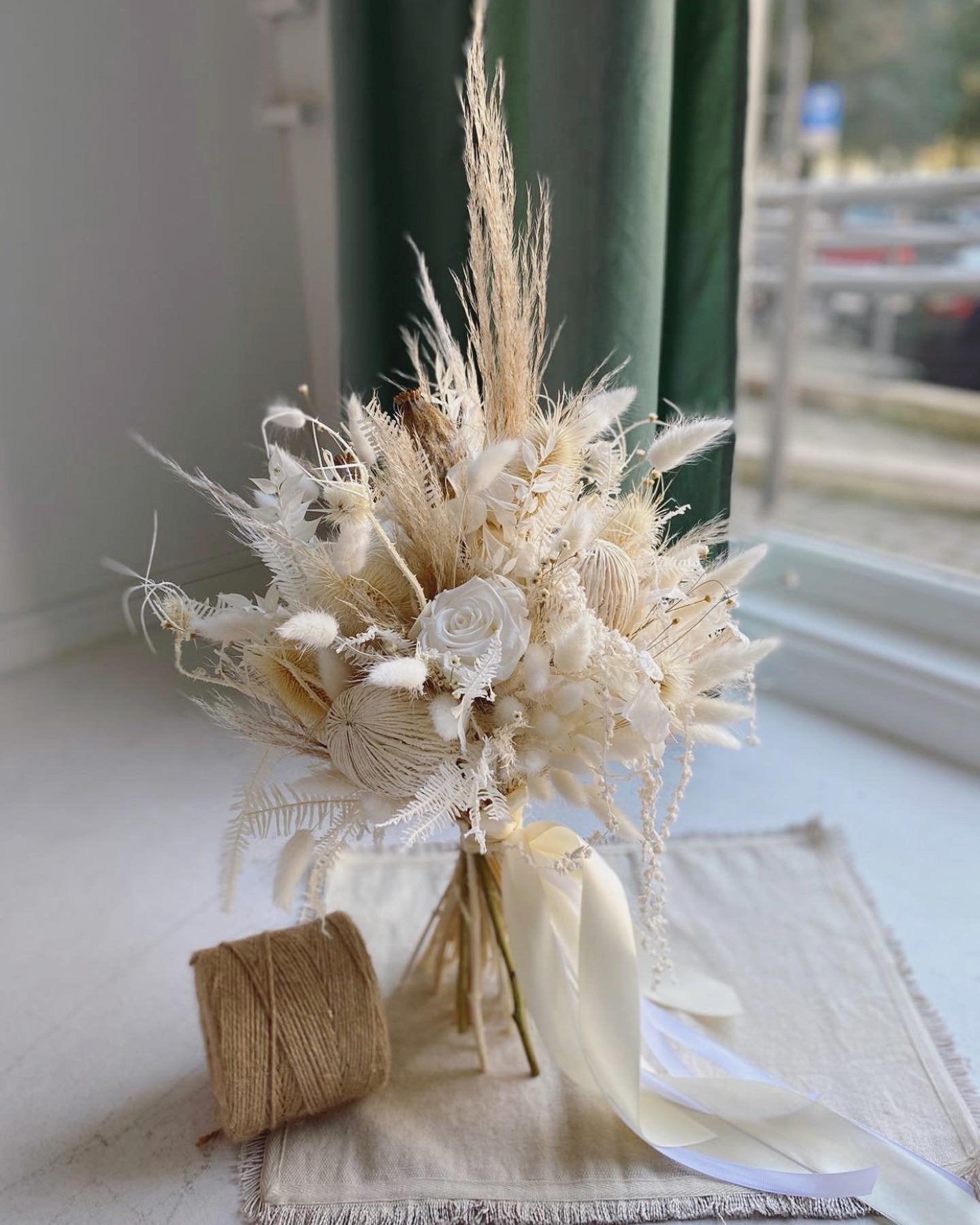 Dried wedding bouquet 🤍