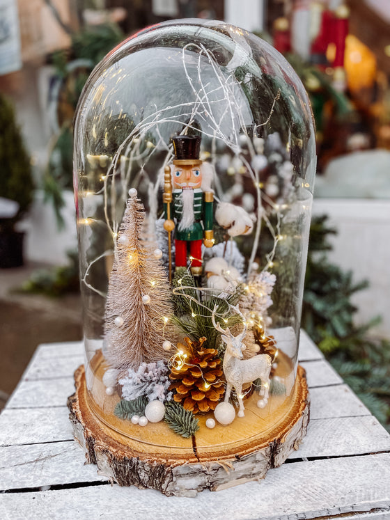 Grande 50 cm Christmas decoration in glass Nutcracker