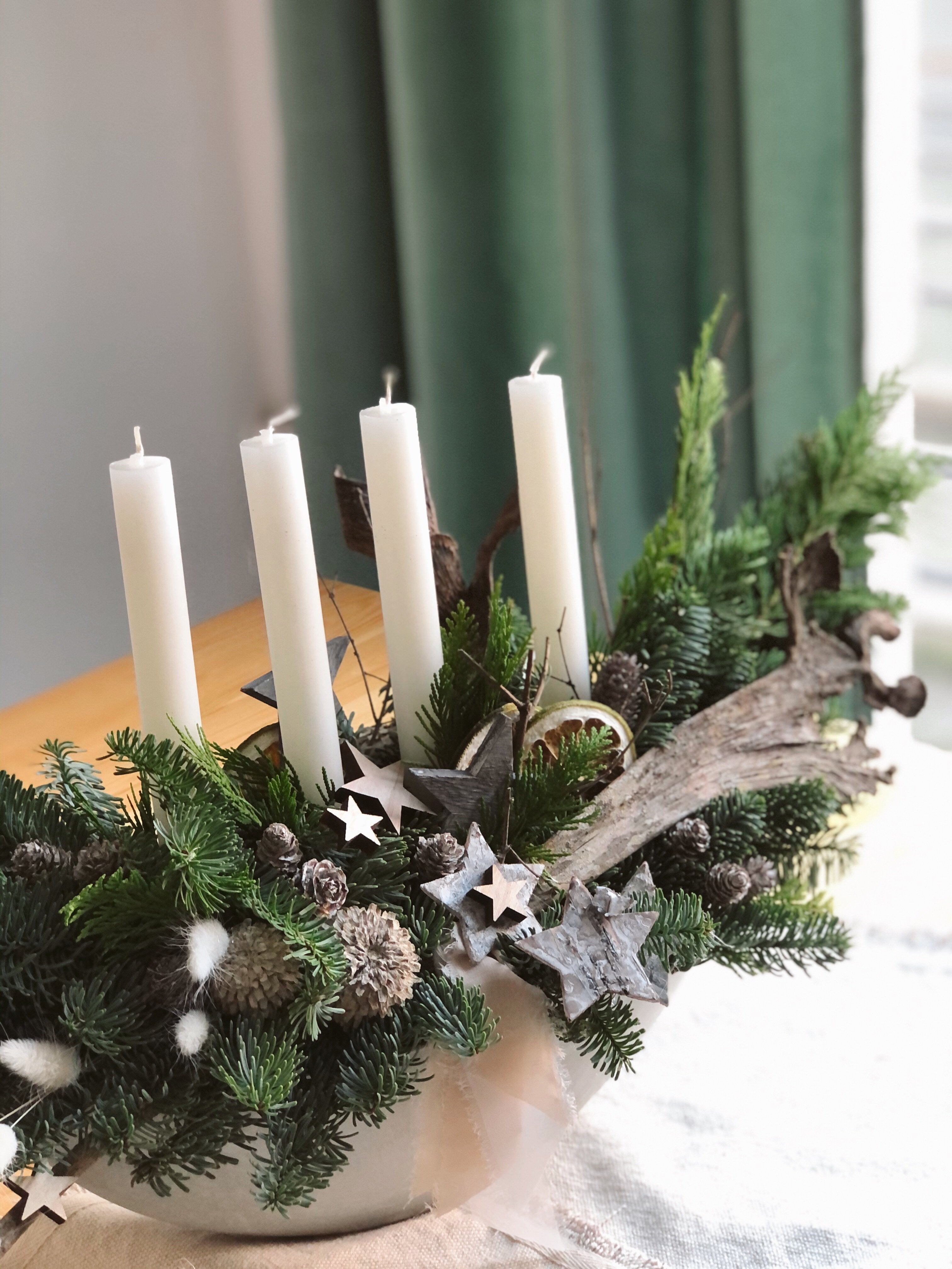 Rustic Christmas composition