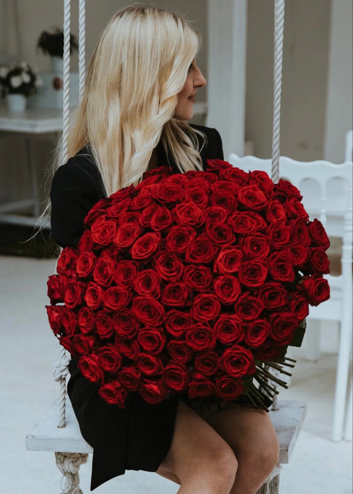 День святого Валентина Букет красных роз
